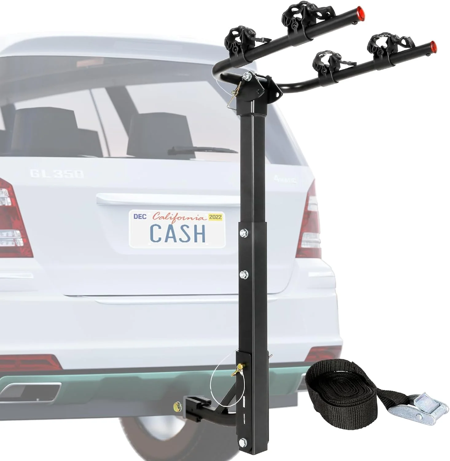 2-Bike Hitch Mount Rack with 1-1/4
