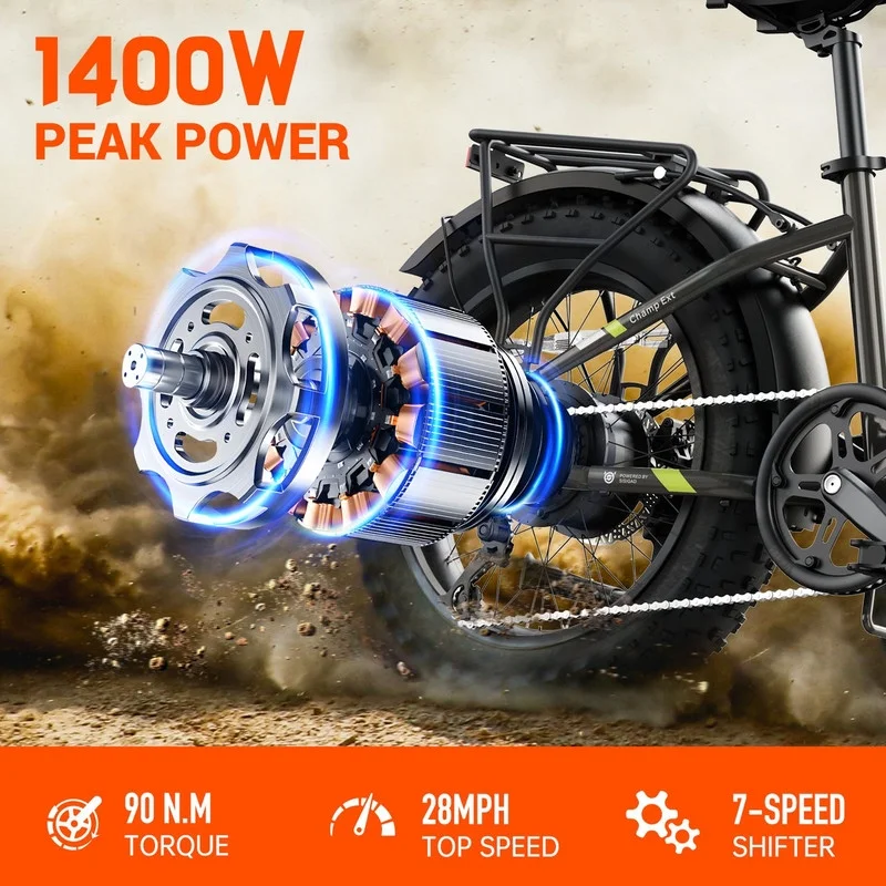 SISIGAD 750W Folding Electric Bike, 20