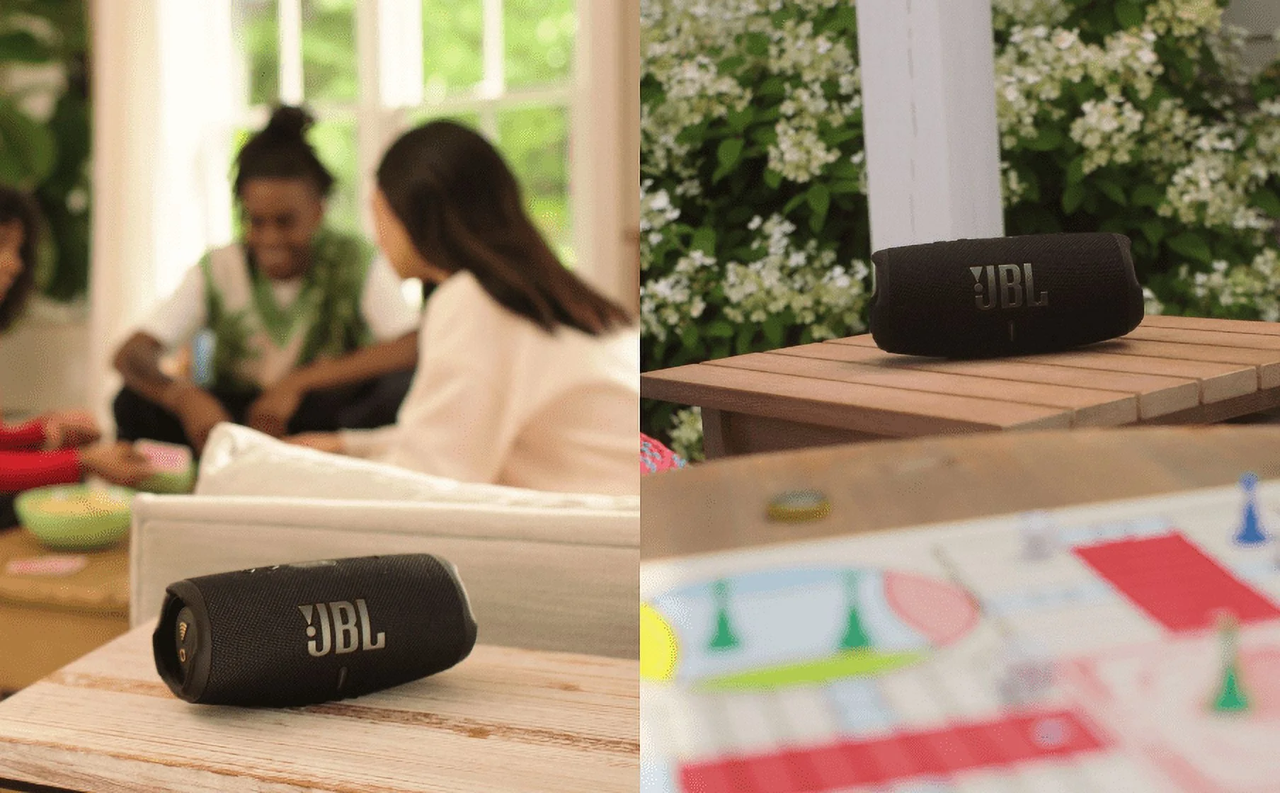 JBL Charge 5 Wi-Fi, Portable Wi-Fi and Bluetooth Speaker, Black