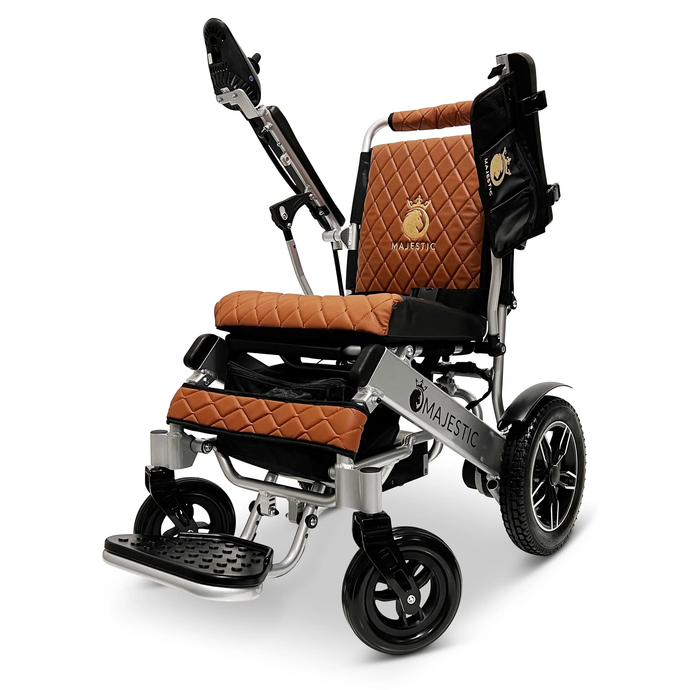Majestic IQ-8000 Electric Wheelchairs for Adults - Foldable Lightweight Power Motorized Wheel Chair, 17.5″ Wide Seat, 12AH Li-Ion Battery, 10+ Miles Range