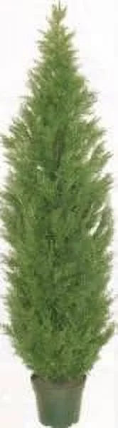 8 Foot Artificial Cedar Topiary Tree Plant In A