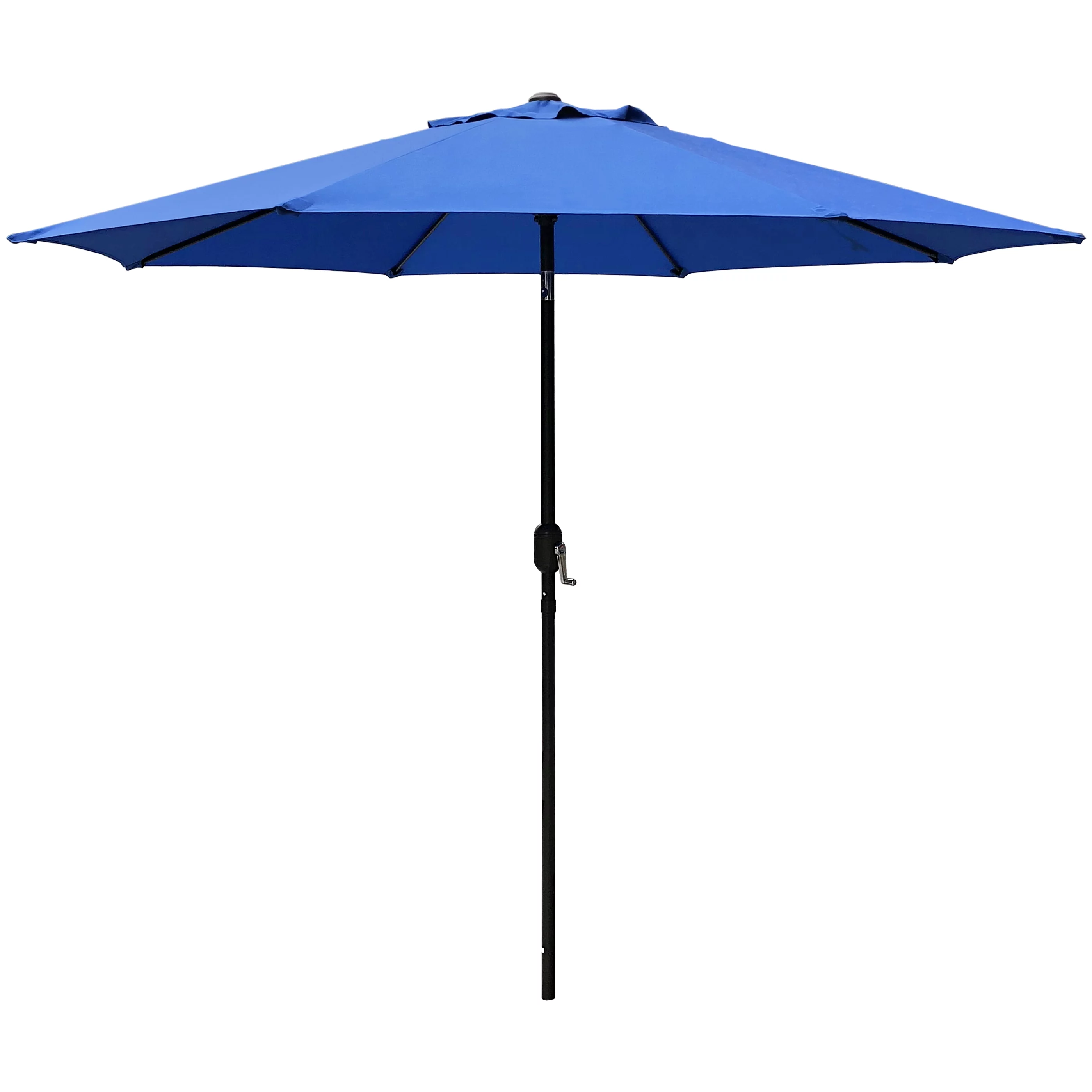 AbbLe 9 Feet Crank & Tilt Patio Umbrella-Blue