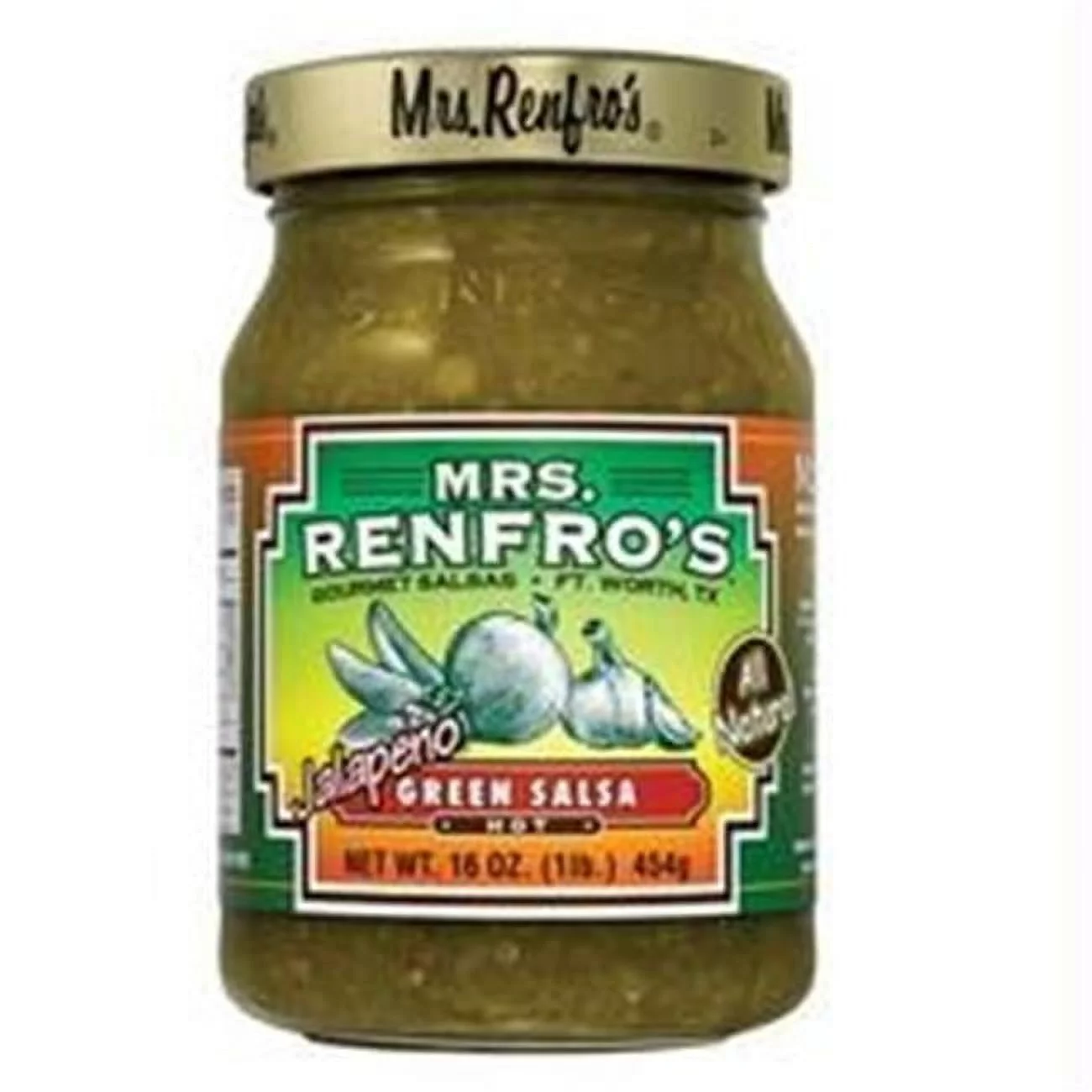 Mrs Renfros Mrs Renfros Green Hot Jalape?o Salsa -6x16oz