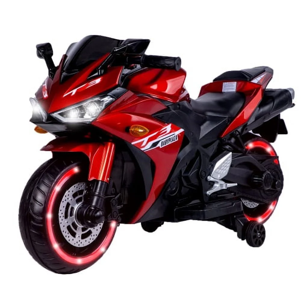 Kids Motorcycle,Tamco 12V Motorcycle For Kids 3 4 5 6 Years Boys Girls 12V7Ah Kids Motorcycle Ride On Toy With Training Wheels/Manual Throttle