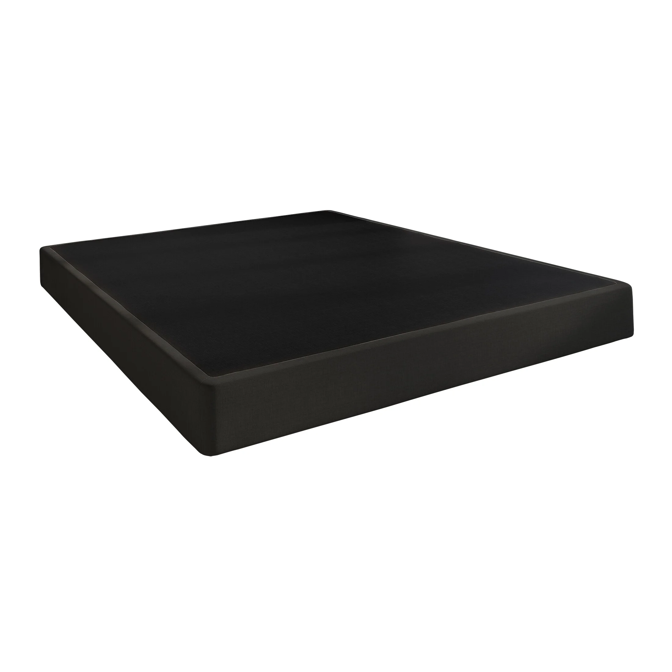 CraftPorch 5-Inch Metal Box Spring with Black Linen Cover King