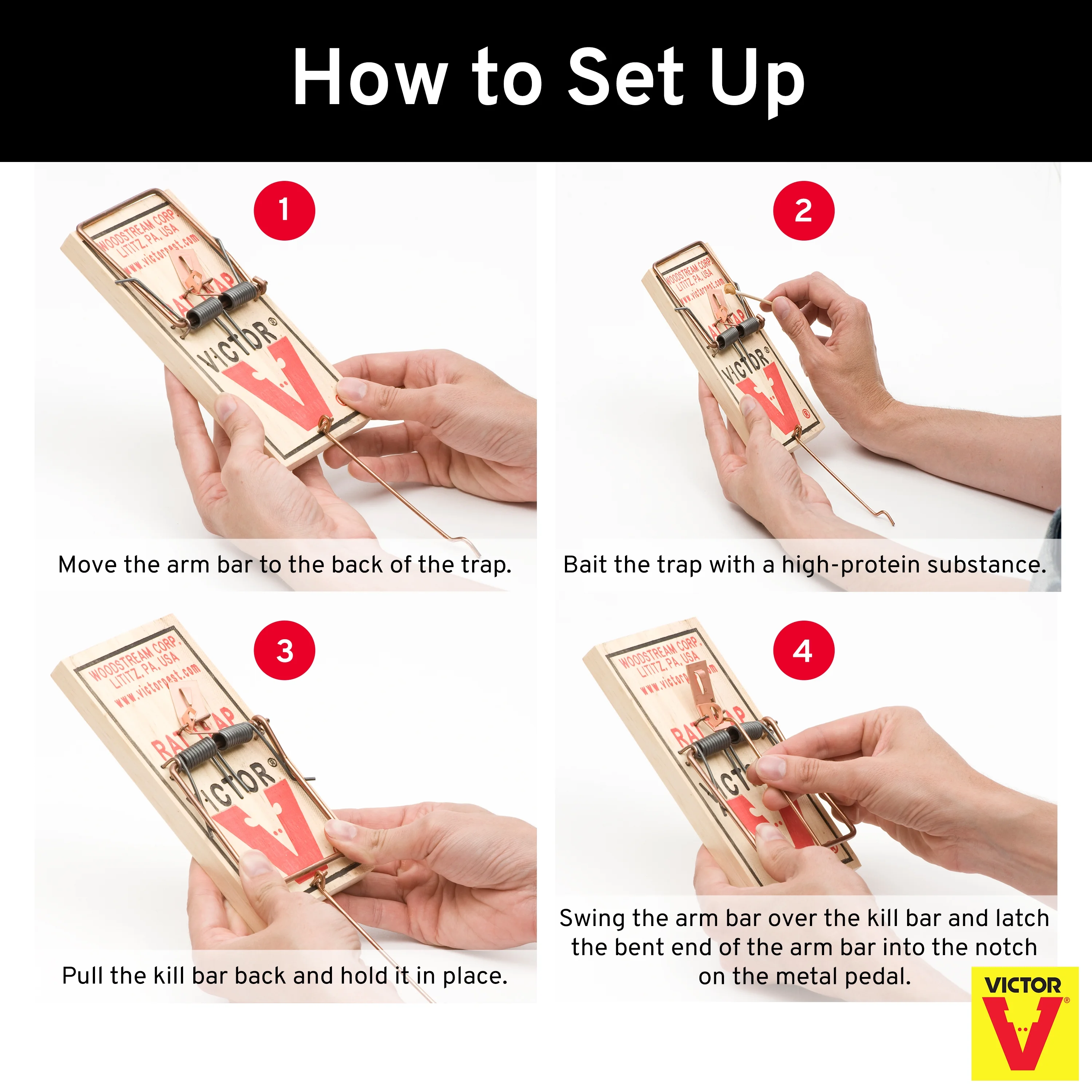 Victor Metal Pedal Rat Trap M201