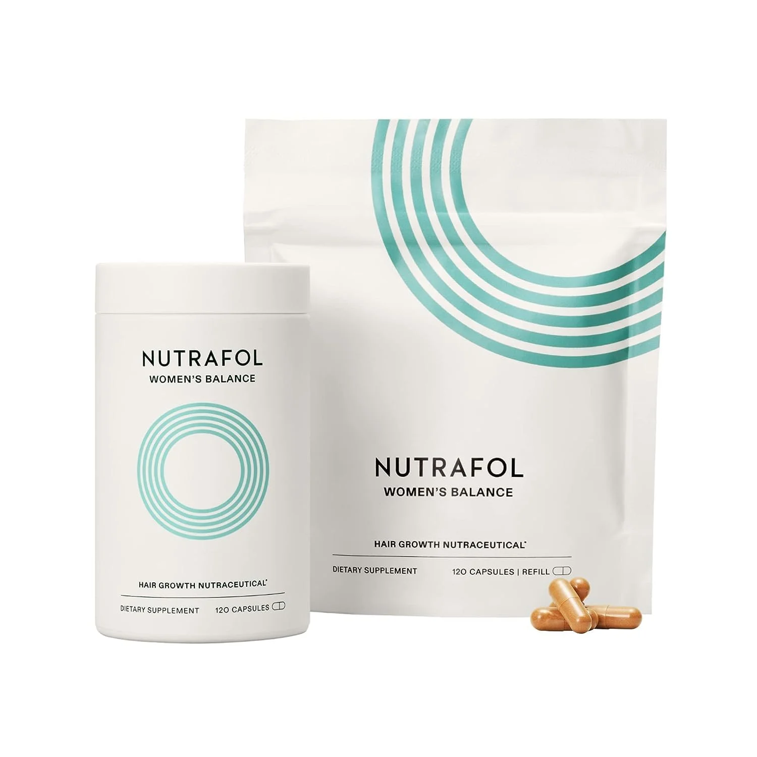 NutraFOLL- Women's Balance Hair Growth Supplements, Ages 45 and Up, Clinically Proven for Visibly Thicker Hair and Scalp Coverage,- 1 Month Supply