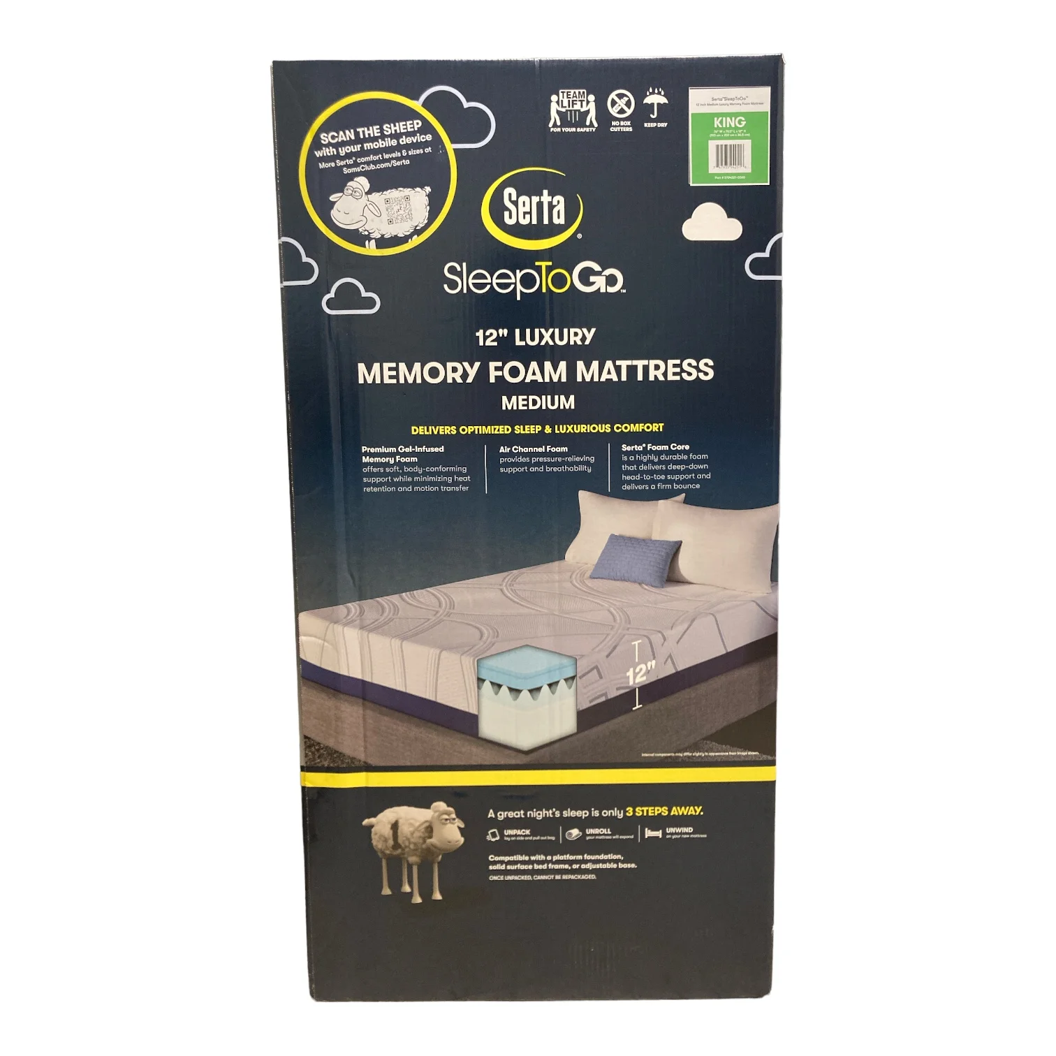 Serta SleepToGo 12