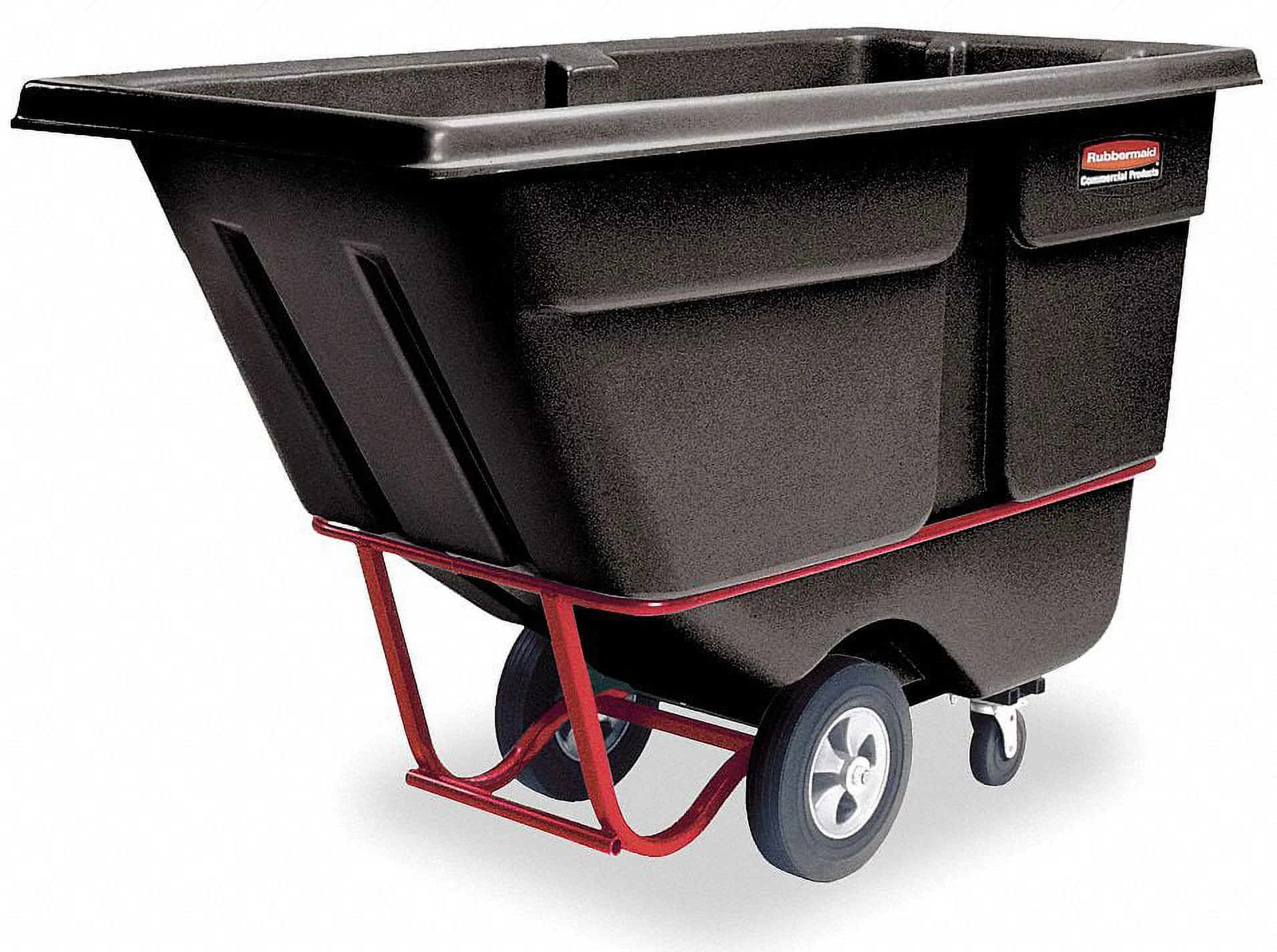 Rubbermaid Tilt Truck,Standard,1 cu. yd.,Black FG131500BLA
