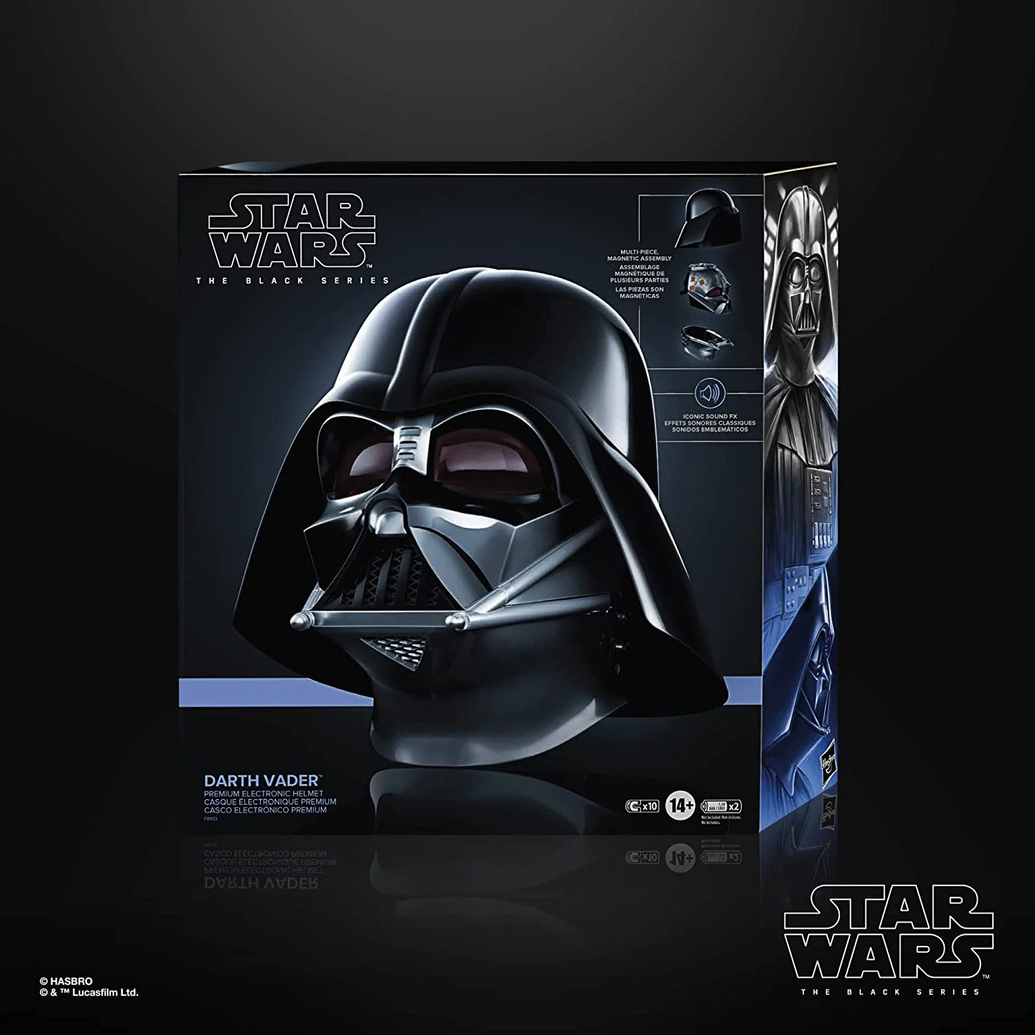 Star Wars The Black Series Darth Vader Premium Electronic Helmet, Star War: OBI-Wan Kenobi Roleplay Collectible Toys for Kids Ages 14 and Up