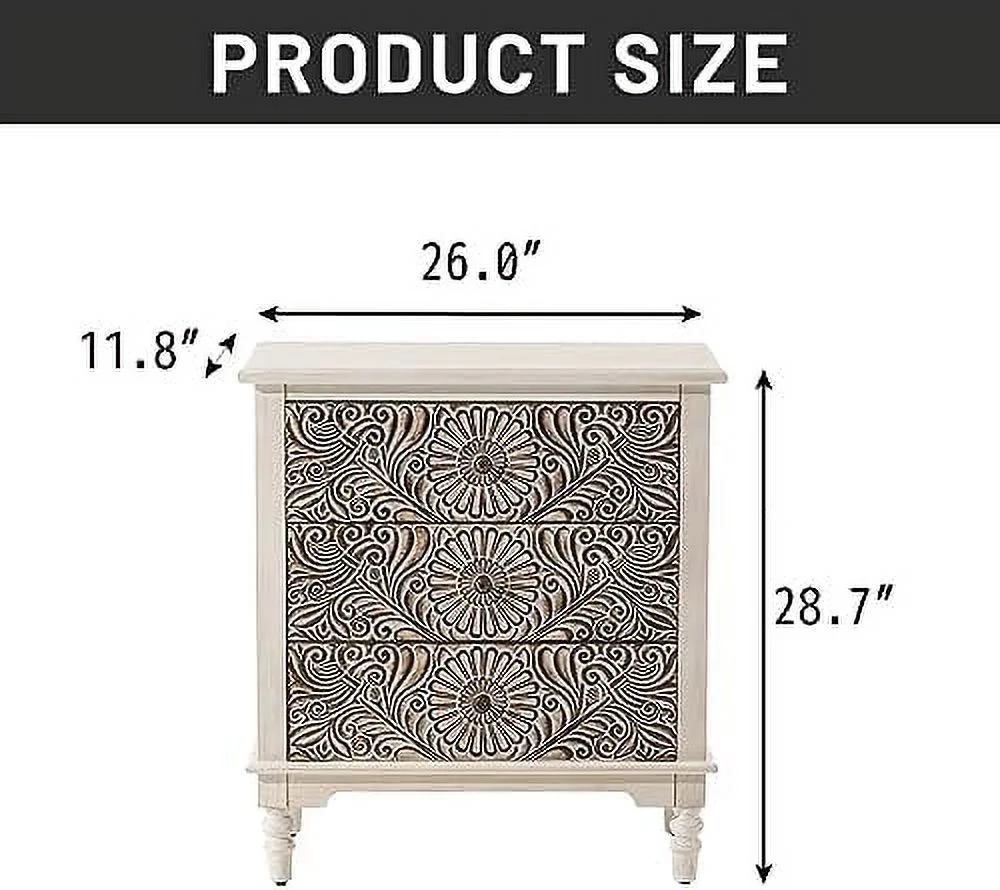 GVJMTKP Mid-Century Nightstand w Striped Pattern Modern Bedside End Table Night Stand with Drawer Wood Accent Table for Living Room Bedroom Brown