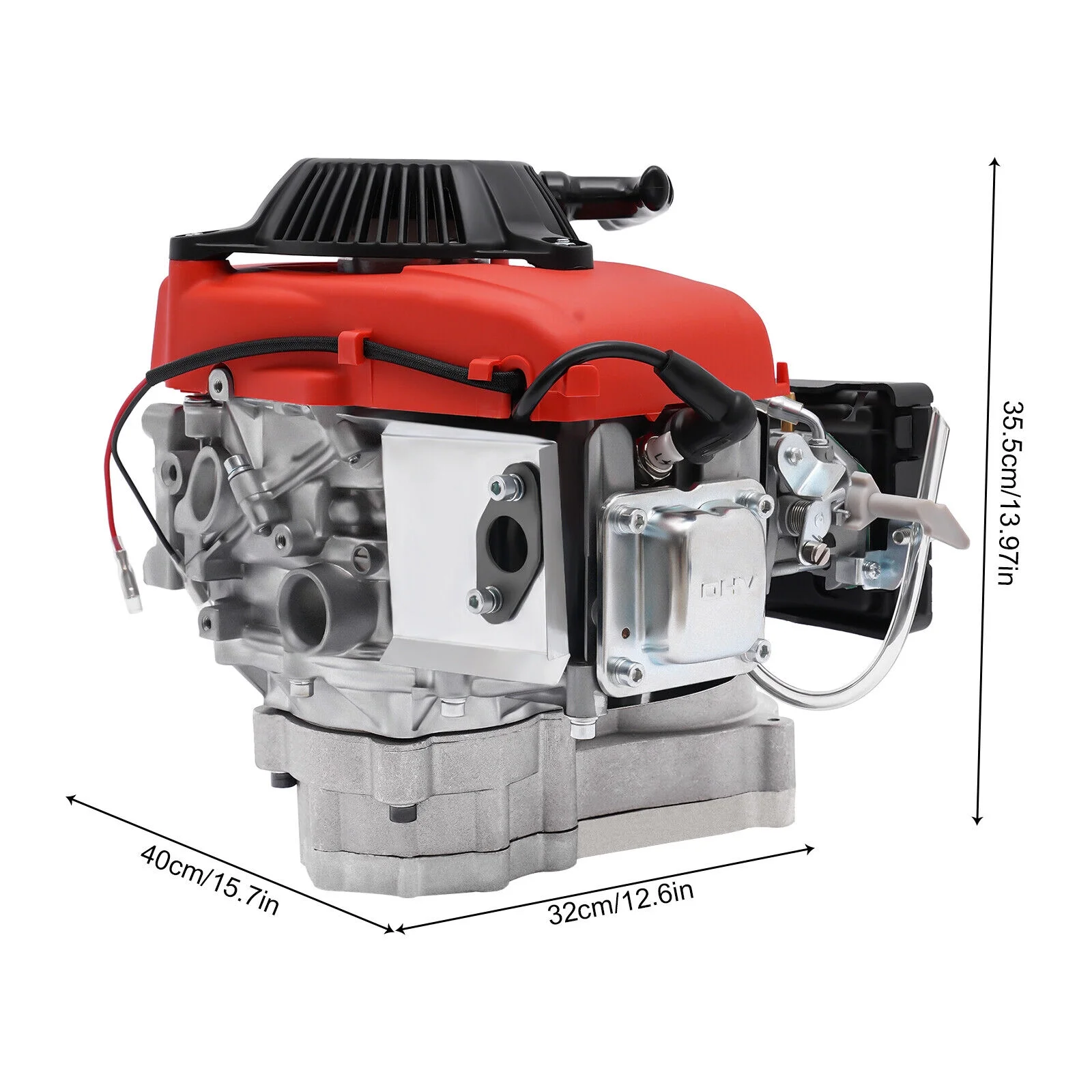 Miumaeov 53CC 4-Stroke Gas Petrol Bike Engine Motor Kit Air-Cooled Engine Motorized Bicycle Conversion Kit Chain Drive Scooter