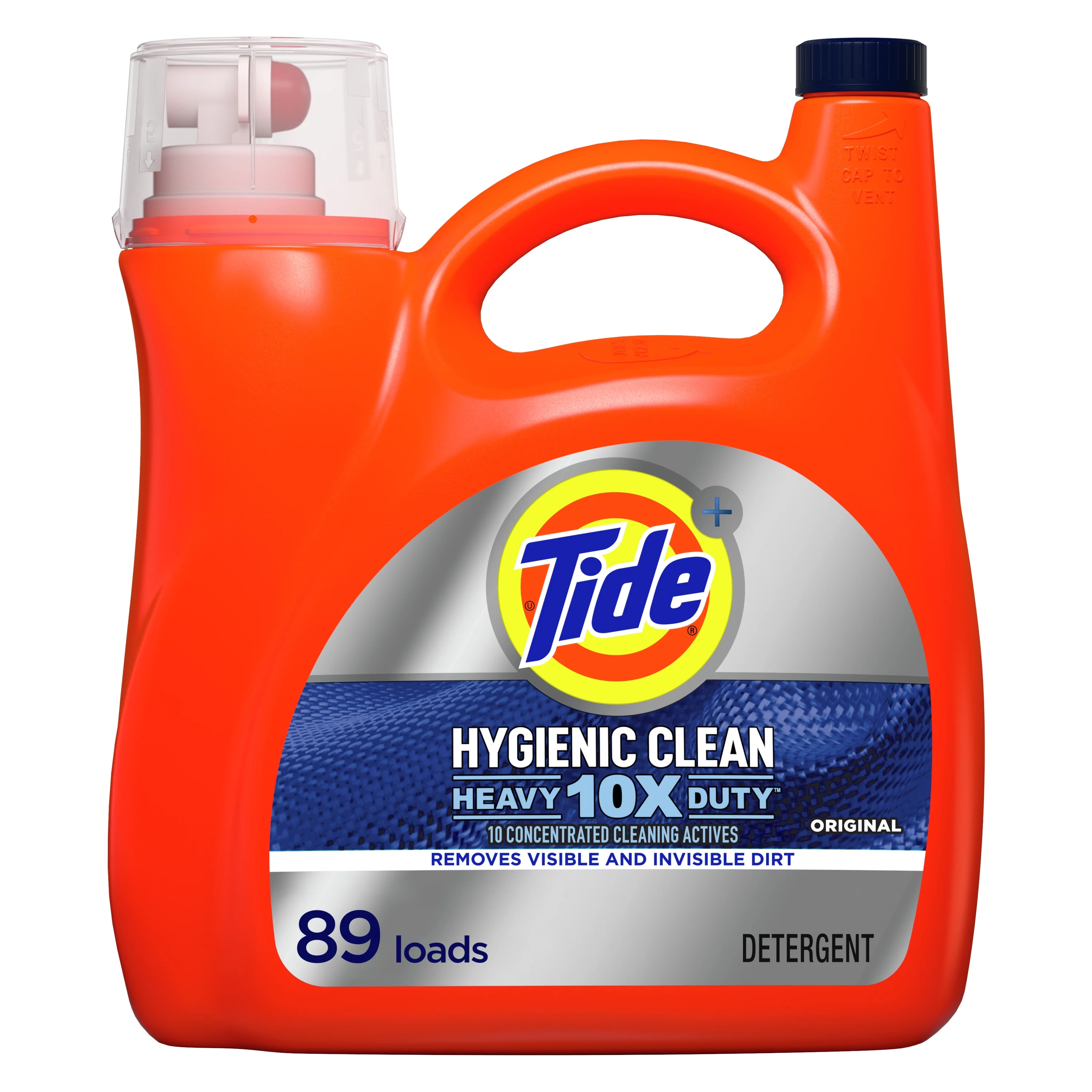 Tide Hygienic Clean Original, 89 Loads Laundry Detergent, 138 Fl Oz