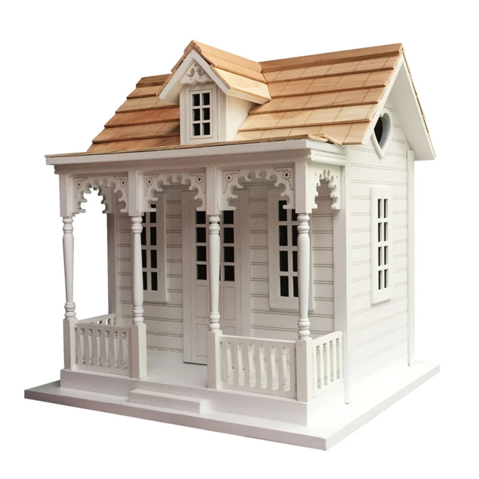 Home Bazaar Orchard Cottage Bird House, White