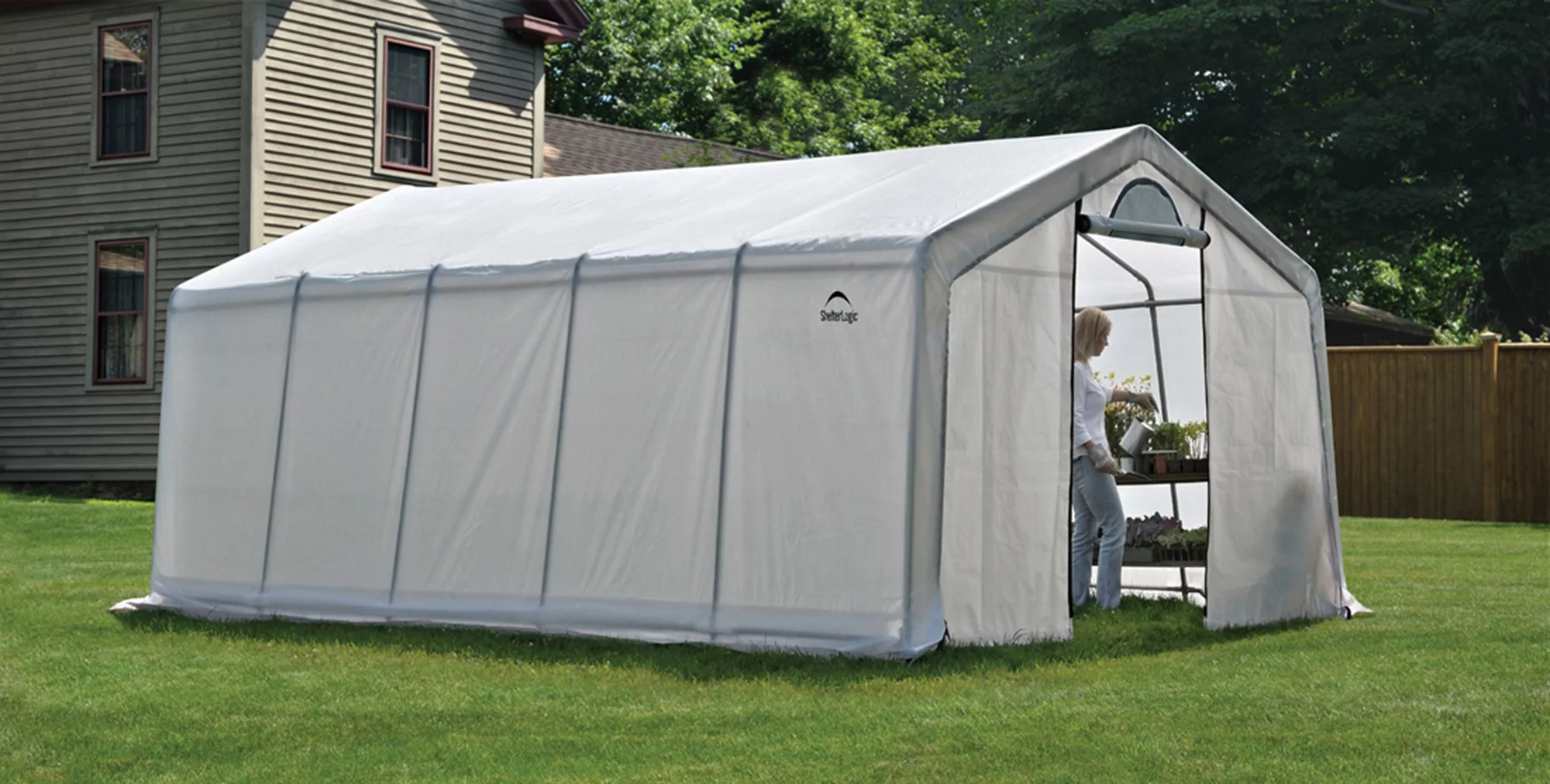 GrowIT Greenhouse-in-a-Box Pro Peak 12 x 20 ft. Greenhouse