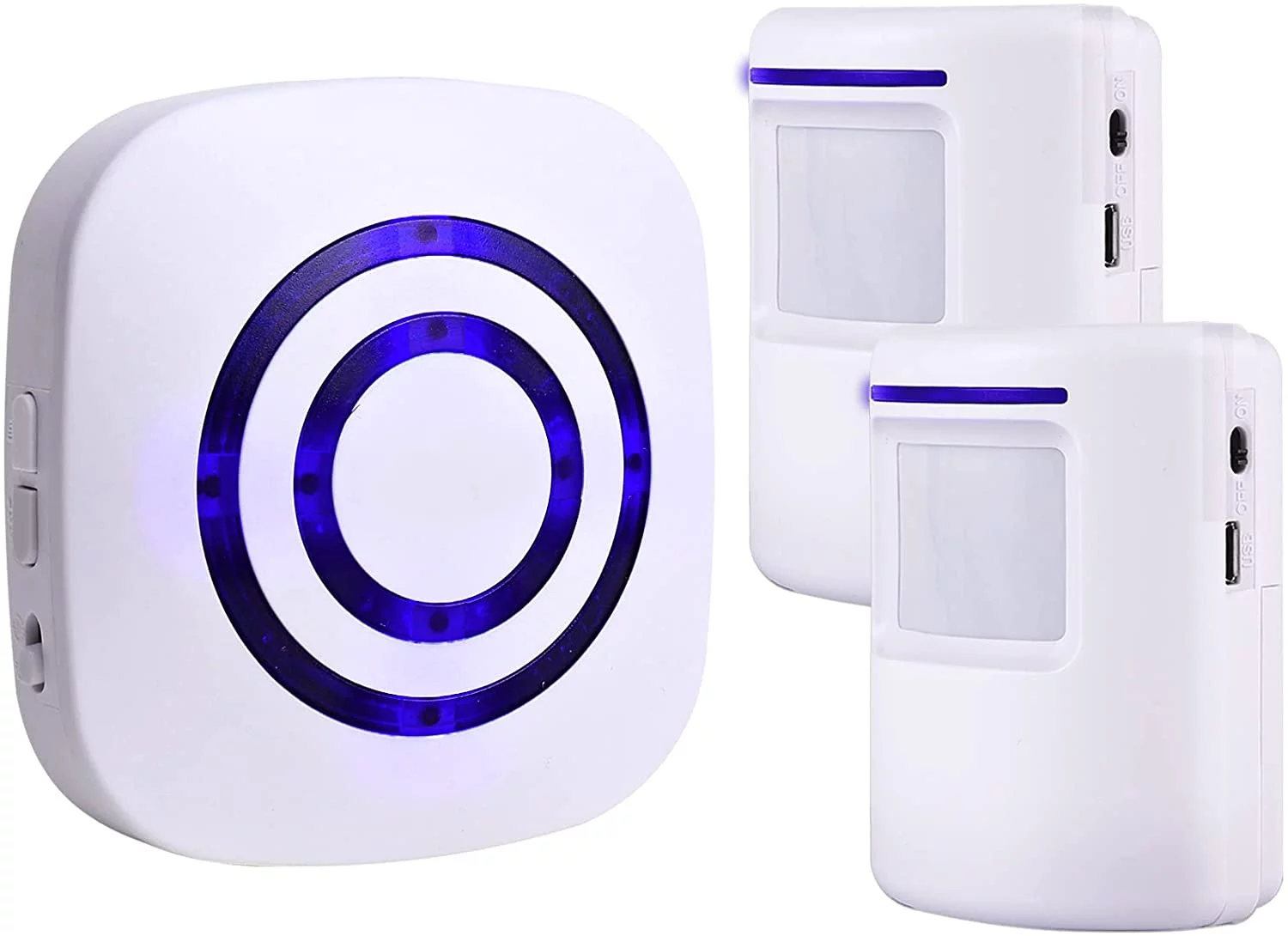 Motion Sensor Alarm System, Wireless Home Security Driveway Alarm Indoor, Motion Detector Alert with 2 Sensor and 1 Receiver -38 Chime Tunes