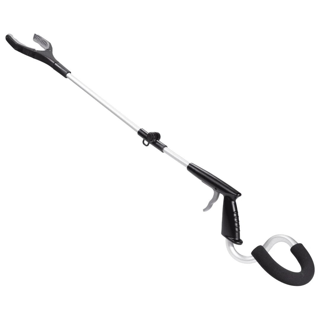 StrongArm Grabber Reacher Tool for Seniors: Ergonomic Support With Wrist Brace, Trash Picker Upper For Lifting Heavy Duty Objects, Daily Living Reaching Aids