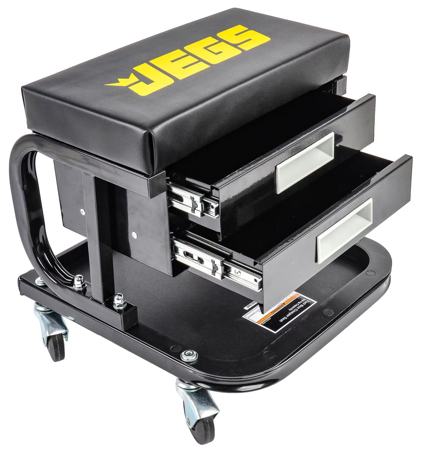 JEGS 81168 Mechanic Seat Capacity: 300 lbs. Seat Height: 14 in. Padded Seat: 14