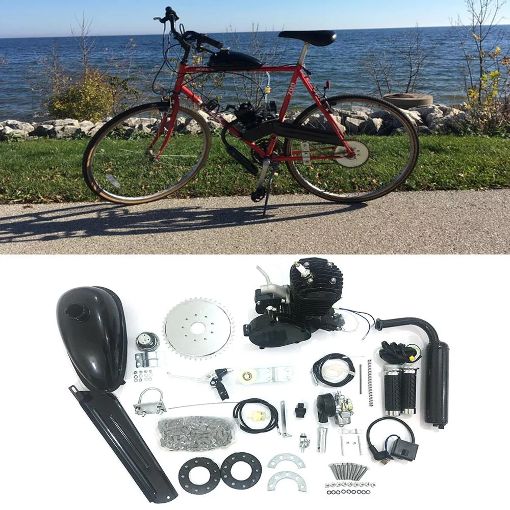 Ktaxon 80cc Powerful 2-Stroke Bicycle Motor Engine Gas Kit, Black