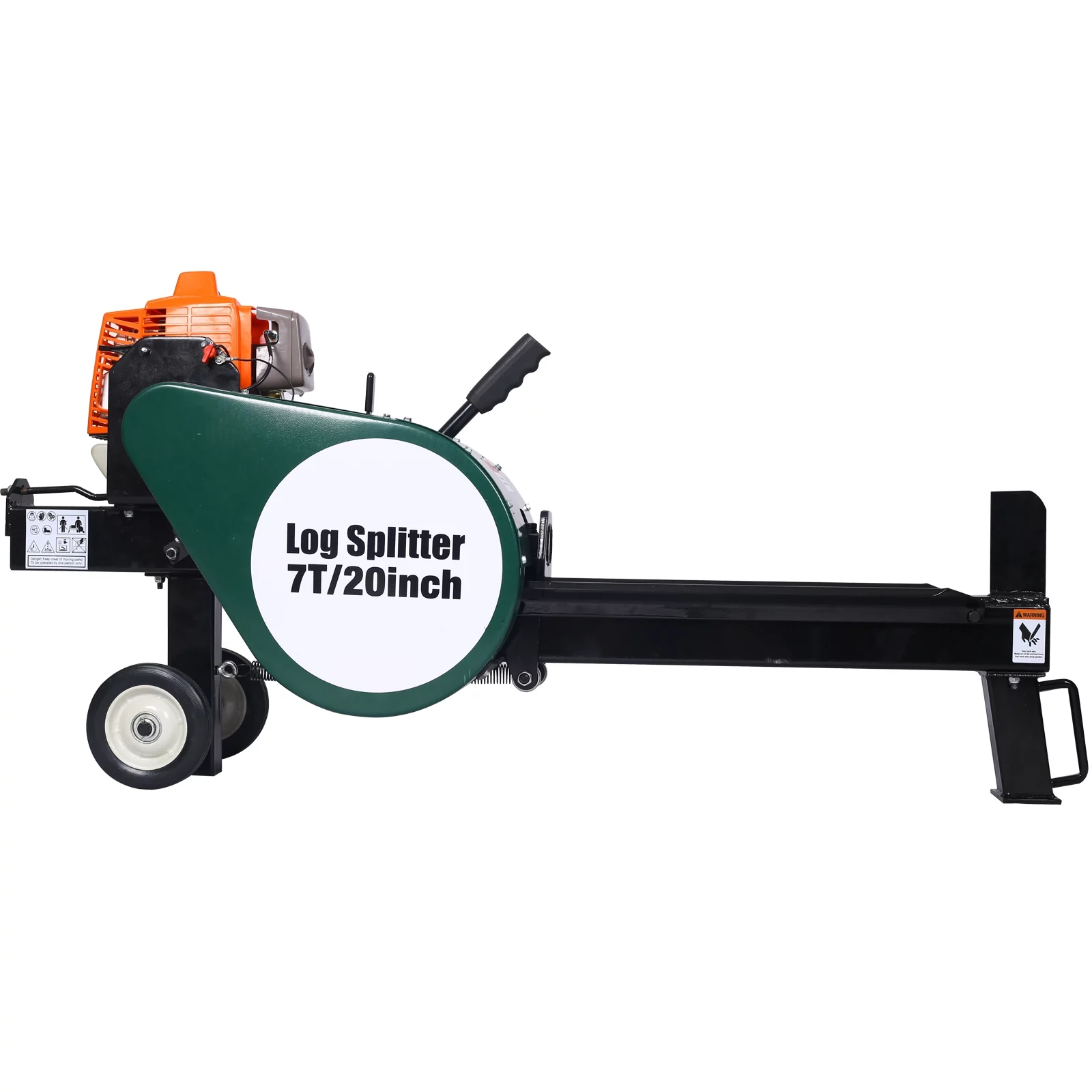 Gas Firewood Splitter, 63CC Engine 4 Stroke Portable 7 Ton Log Splitter