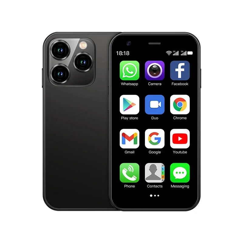 SOYES XS15 Ultra-thin 3.0Inch Small Phone 2GB+16GB Android 8.1 Dual SIM Standby 3G Mini Smartphone 1000mAh Wifi GPS Mobile Phone