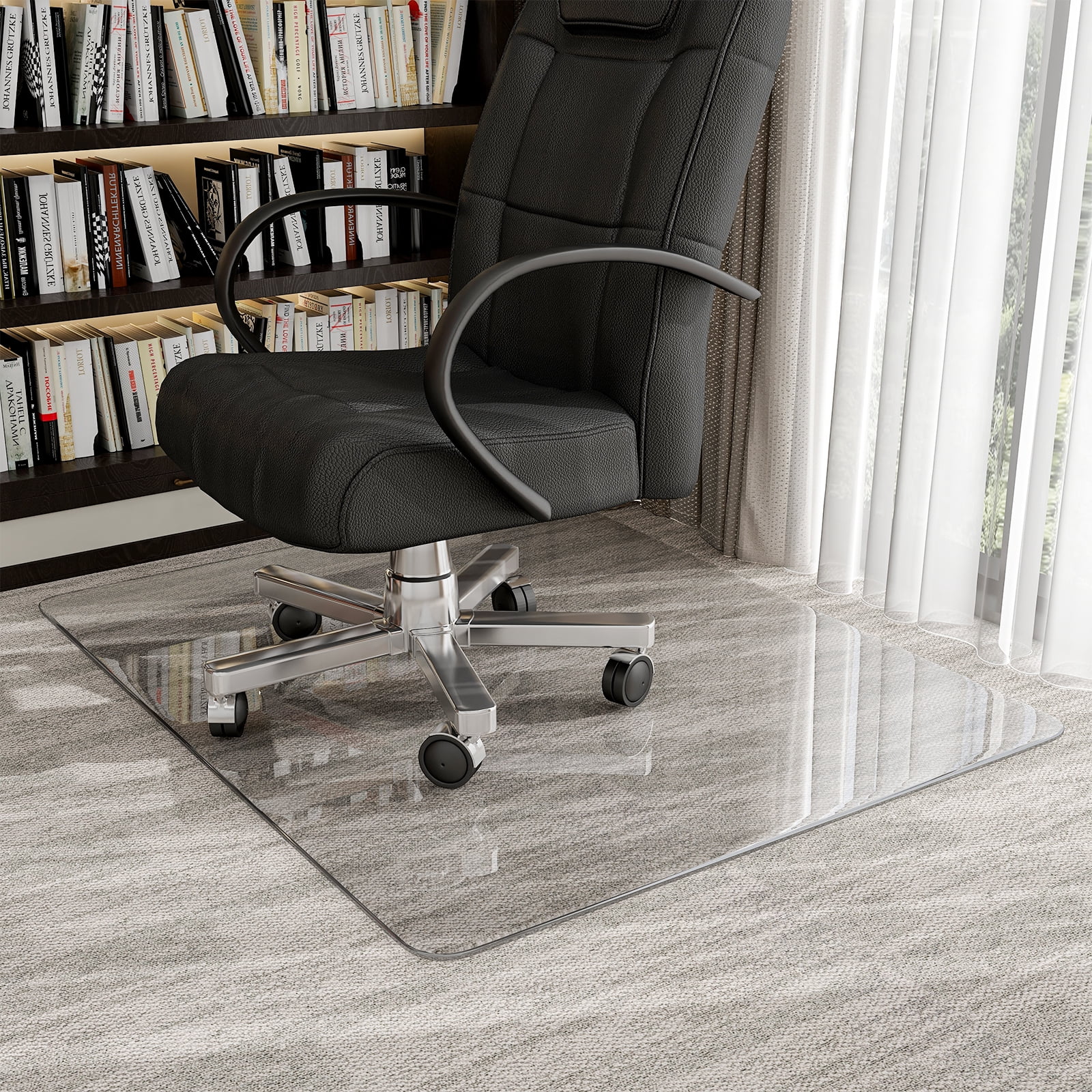 34x46 Tempered Glass Office Chair Mat