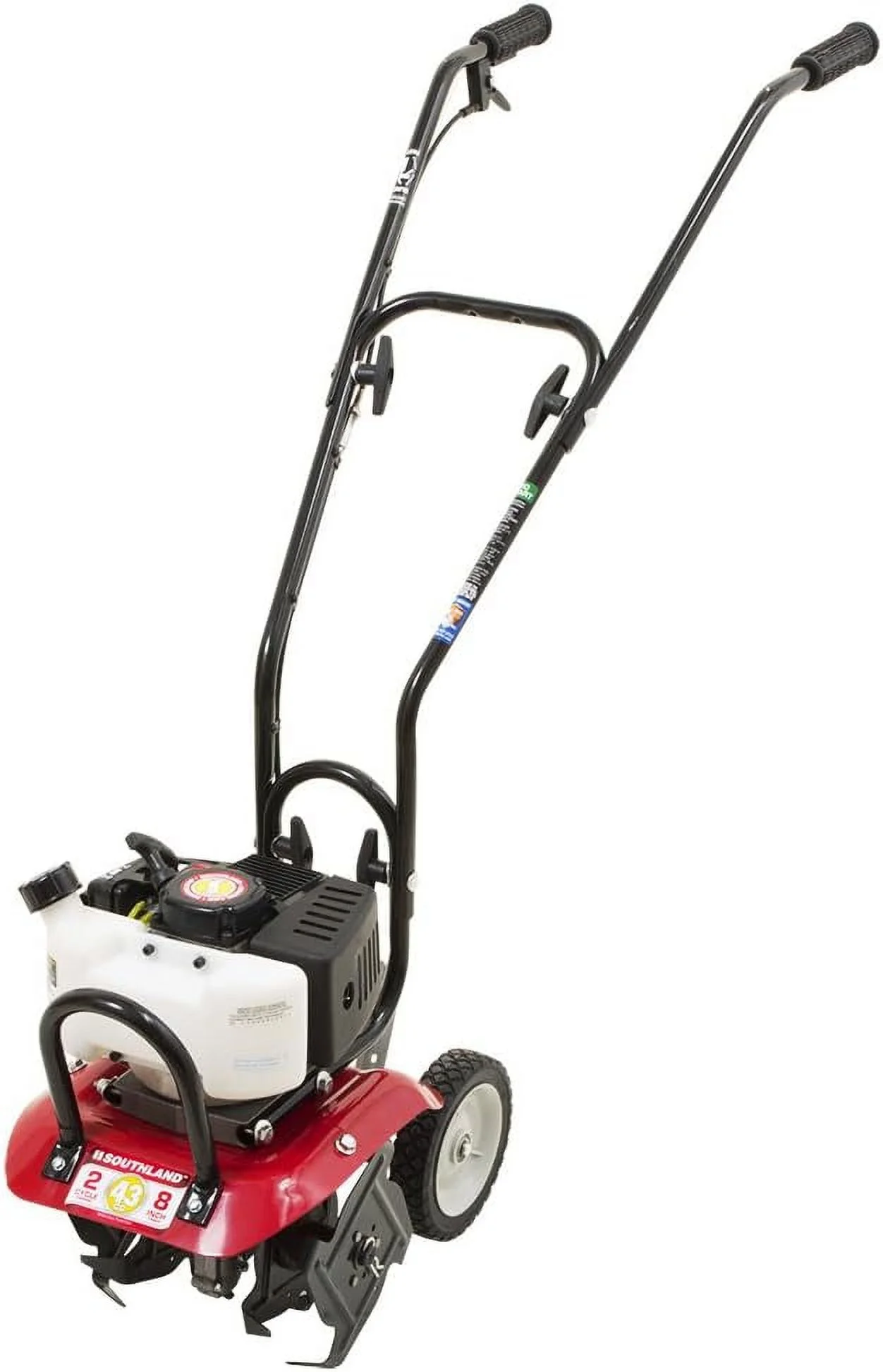 SCV43 Cultivator With 43Cc, 2 Cycle, Full Crankshaft Engine