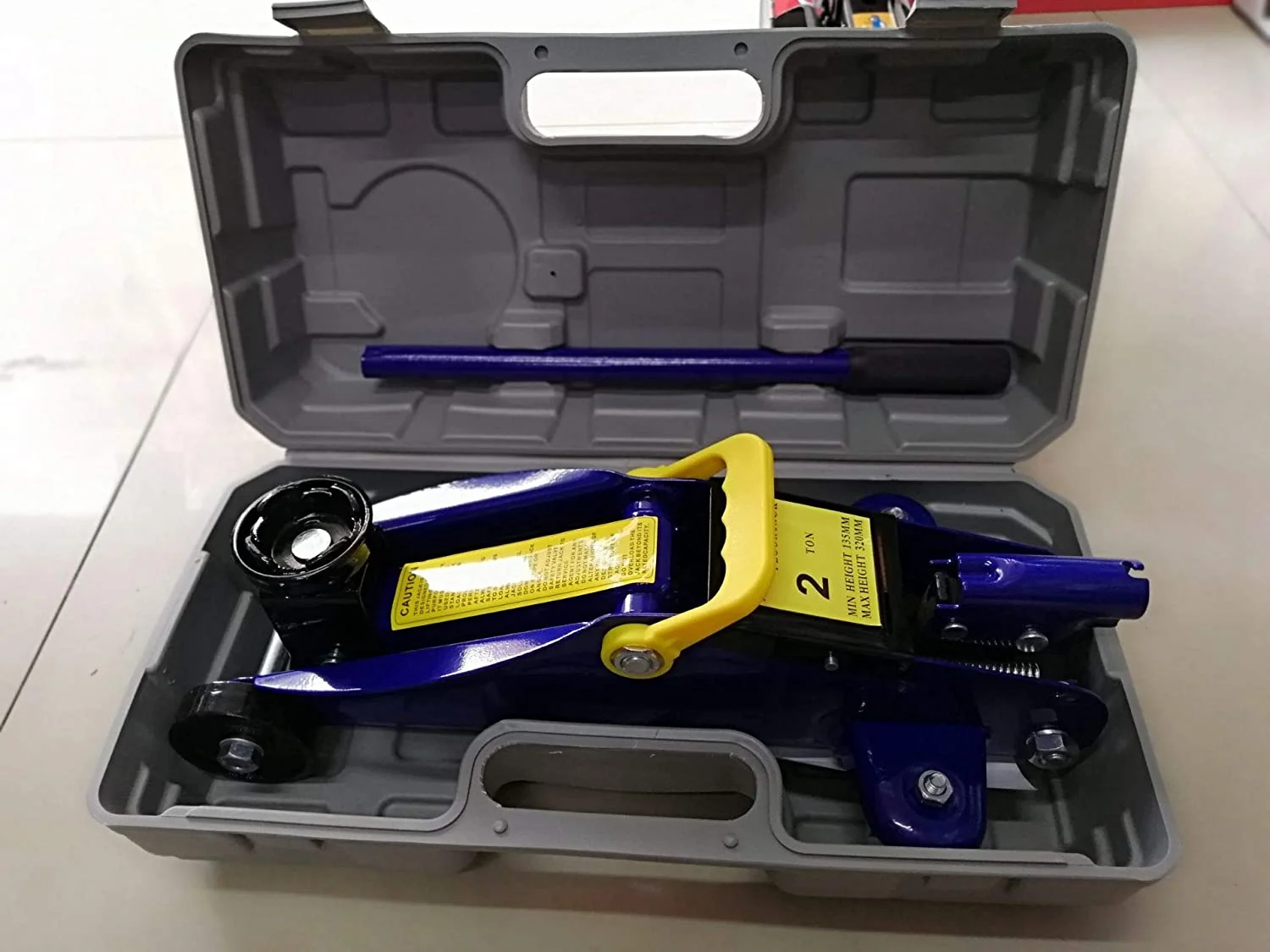 Bowoshen Hydraulic Trolley Floor Jack Heavy Duty 2 Ton Low Profile Trolley Jack Lifting Jack for Car Van Garage Tyre Repair Change Tire Emergency Tool