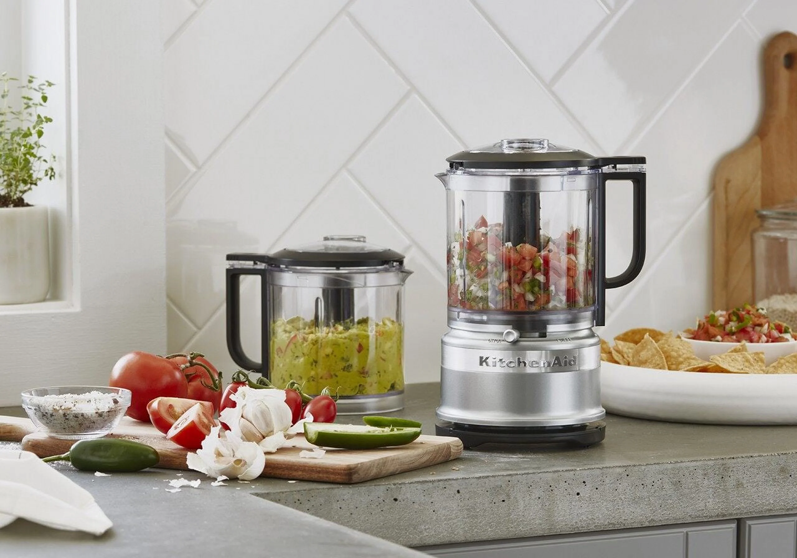 KitchenAid 5 Cup Food Chopper with Extra Work Bowl and Lid, KFC0516C