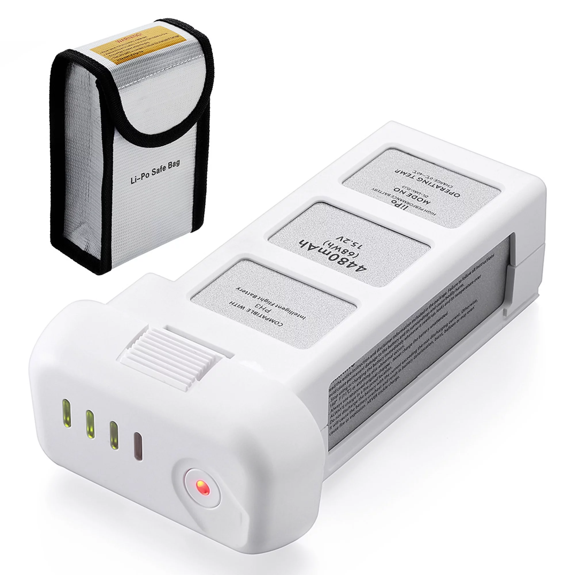 Powerextra 15.2V 4480mAh Intelligent Lipo Battery for DJI Phantom 3 Drones Standard, Advanced, Professional, 4K - Upgraded