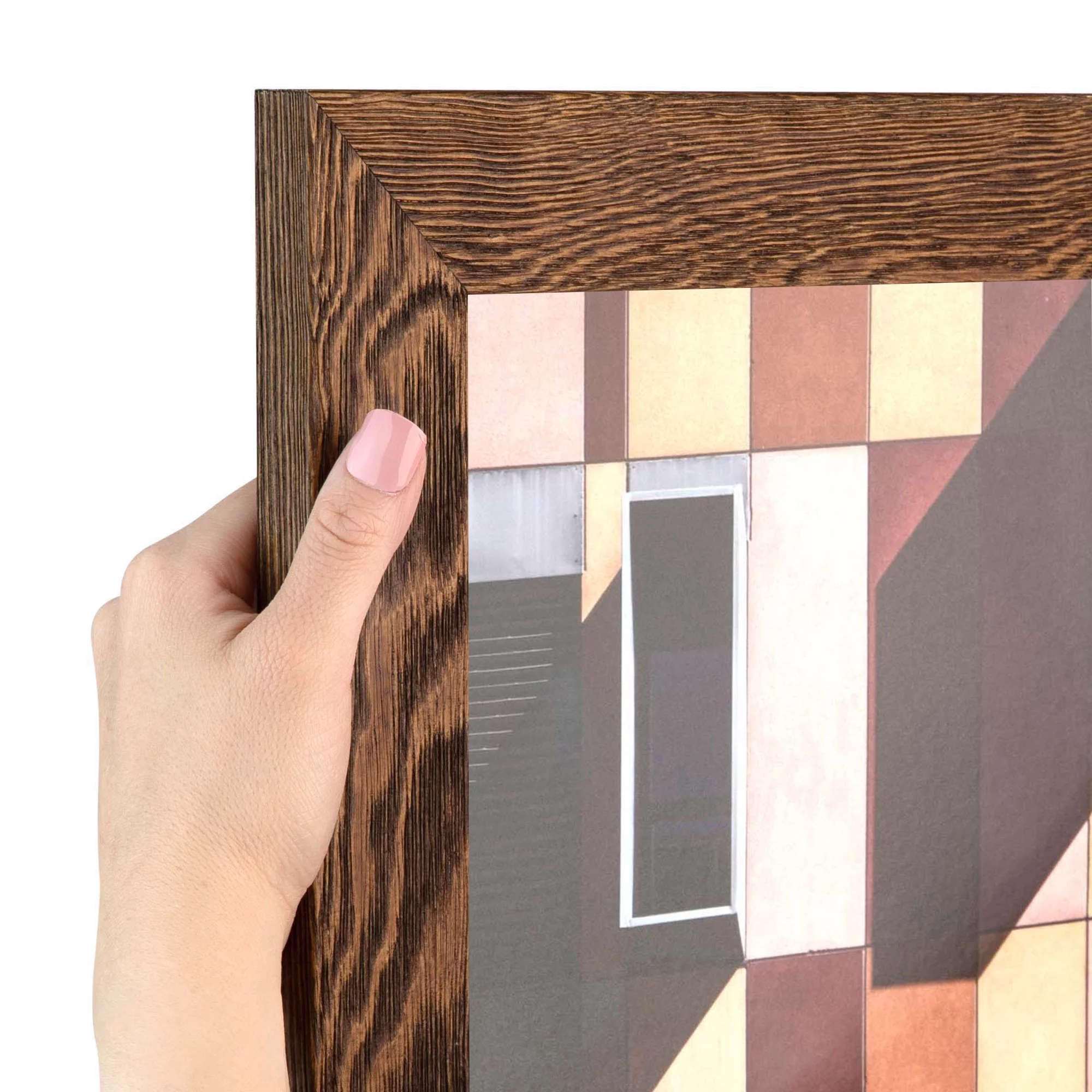 ArtToFrames 16x20 Inch Brown Picture Frame, This Brown Wood Poster Frame is Great for Your Art or Photos, Comes with 060 Plexi Glass (4291)