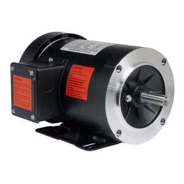 1/2 HP Electric Motor 3 Phase 56C Frame 1800 RPM TEFC 208 230 / 460 Volt New