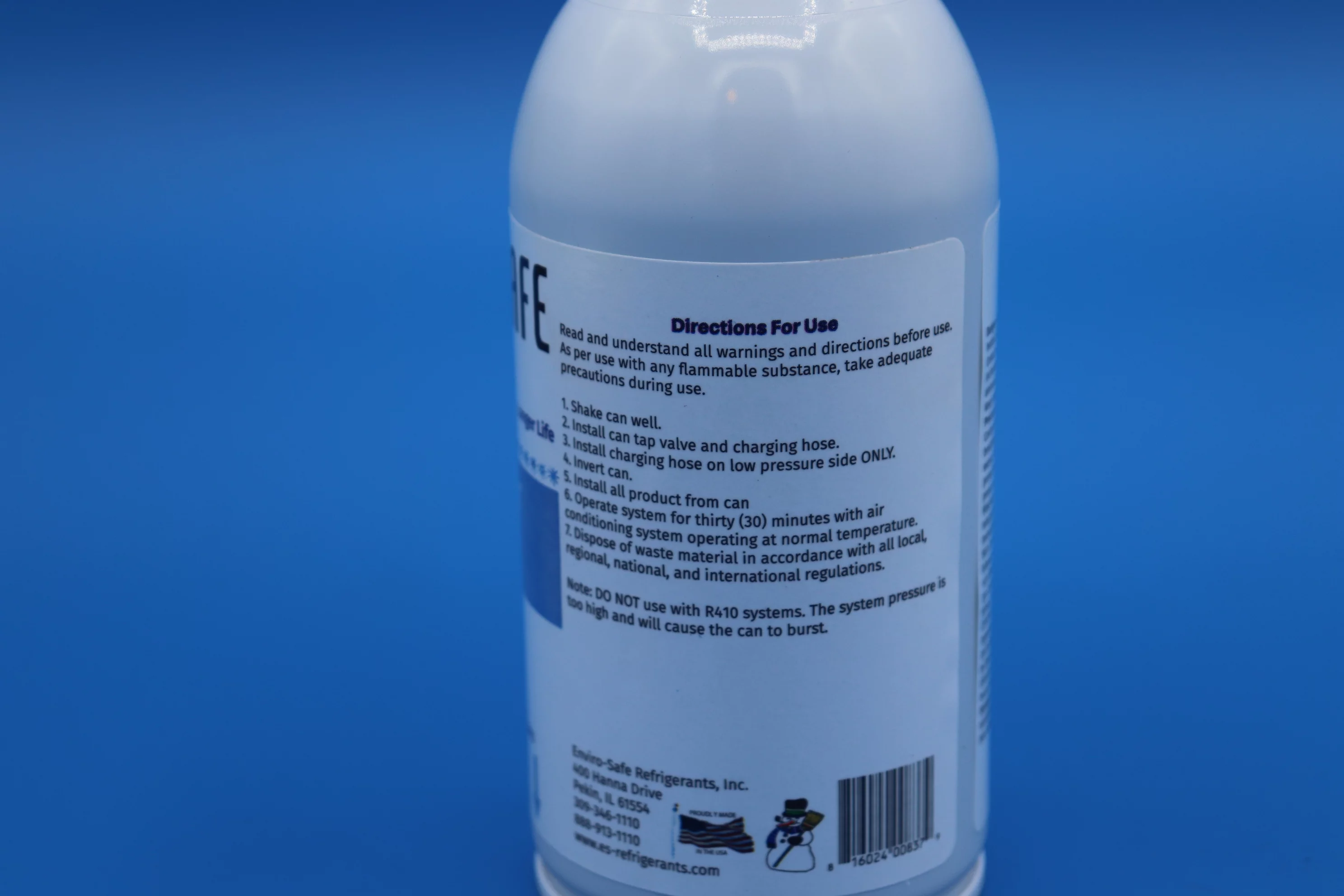 Envirosafe Arctic Air for R1234yf, R1234, r1234yf, R-1234YF Case of 12 Cans