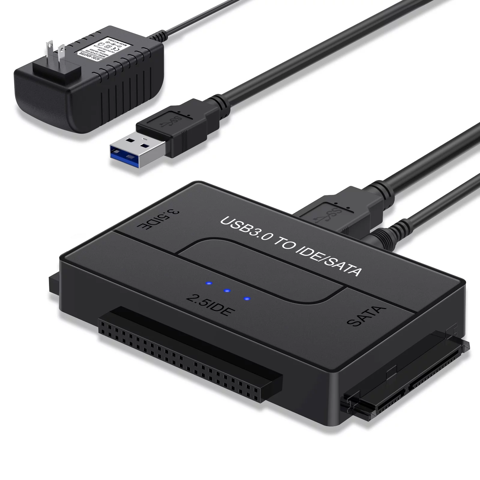 USB 3.0 to IDE/SATA Converter, EYOOLD Hard Drive Adapter Kit Fit for 2.5