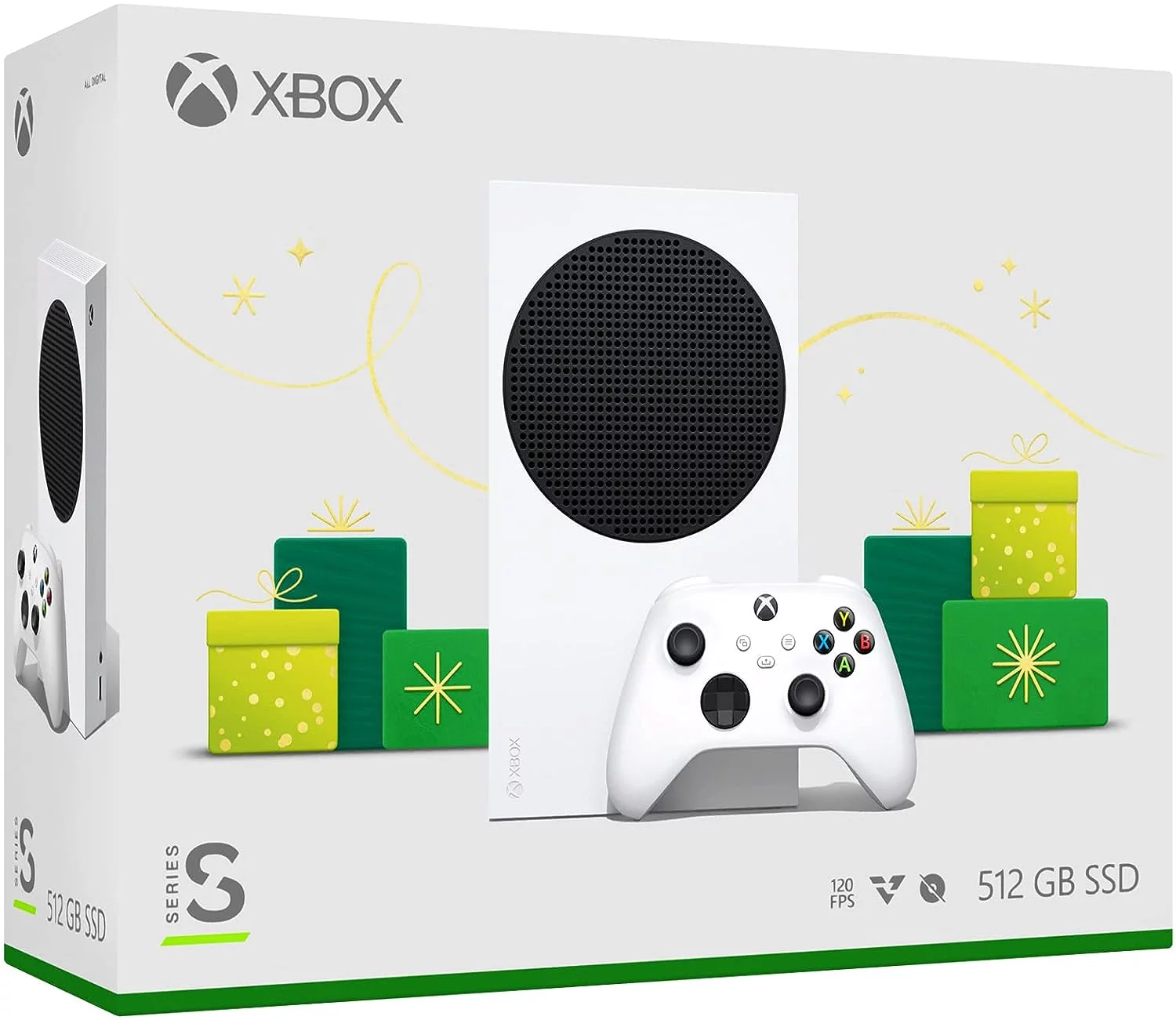 Microsoft Xbox Series S 512GB All-Digital (Disc-Free Gaming), Extra Red Wireless Controller – Holiday Console with Mazepoly Accessories