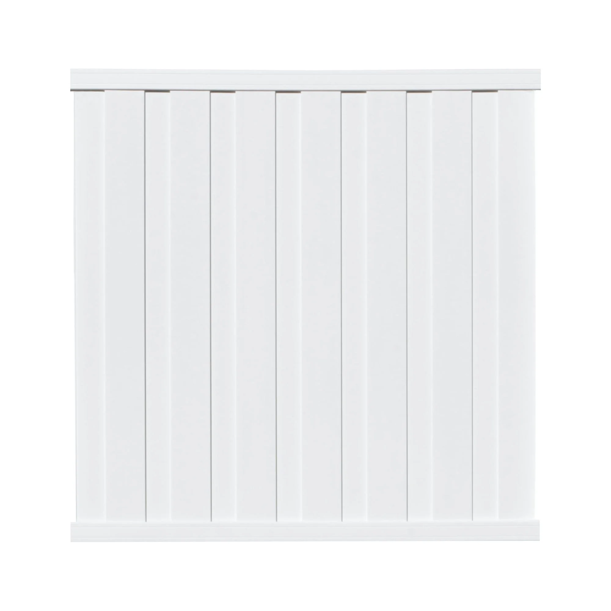 Bridgeport 6 ft. x 6 ft. White Vinyl Privacy Fence Panel