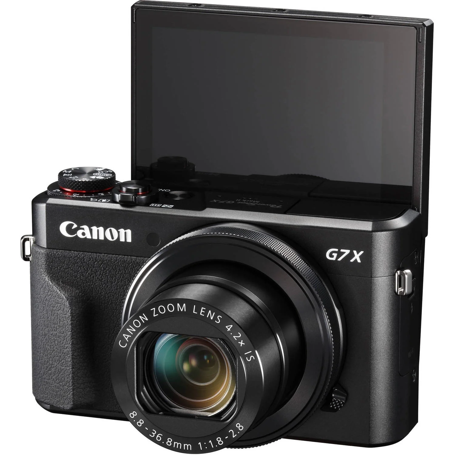 Canon PowerShot G7 X Mark II Digital Camera (Black)+128GB Memory Card+Camera Shoulder Bag+12 inch Flexible Spider Tripod+Deluxe Accessory Bundle