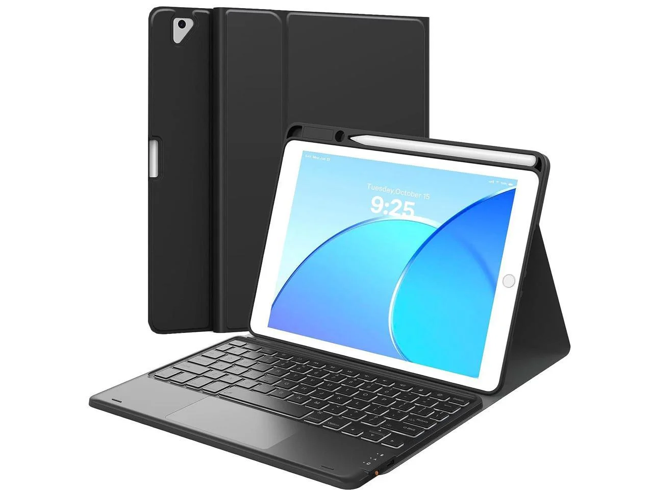 Touchpad Keyboard Case for iPad 10th Generation 10.9 inch 2022 A2696 A2757 A2777 Smart Stand Cover with Detachable Wireless Magnetic Keyboard, Pencil Holder