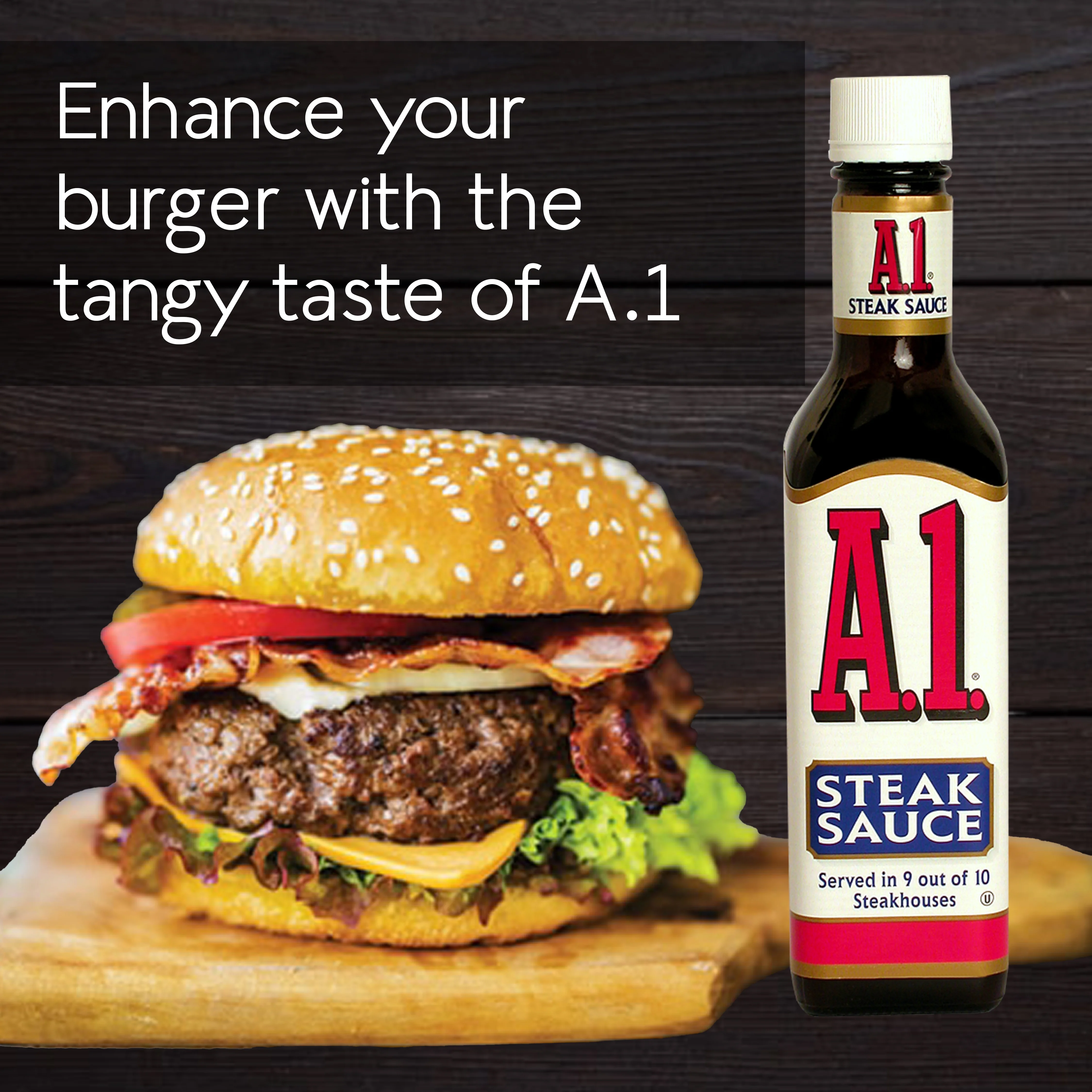 A.1. Original Steak Sauce, Single Serve 0.5 oz. Packets l Pack of 100