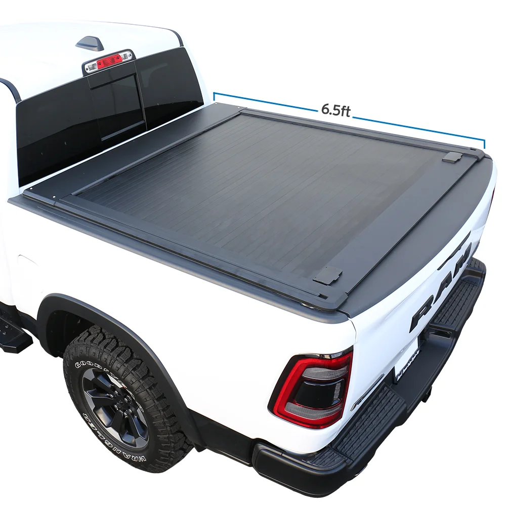 For 2004-2022 Ford F150 6.5ft Standard Truck Bed Syneticusa Waterproof Retractable Tonneau Cover Hard Aluminum Low Profile Design