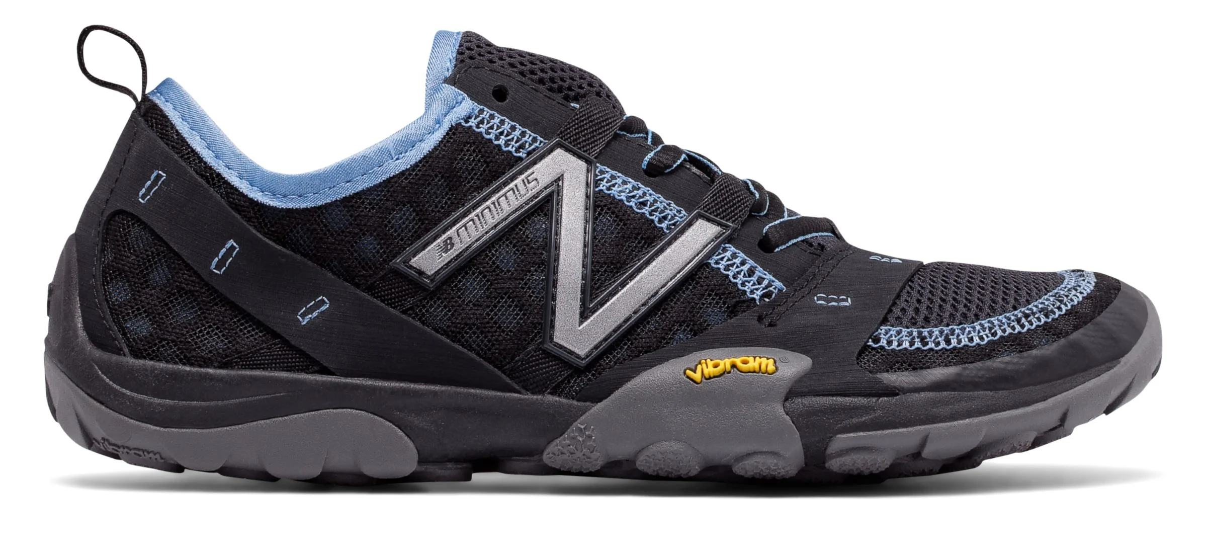 New Balance Women's Minimus 10v1 Trail Shoes Black with Blue