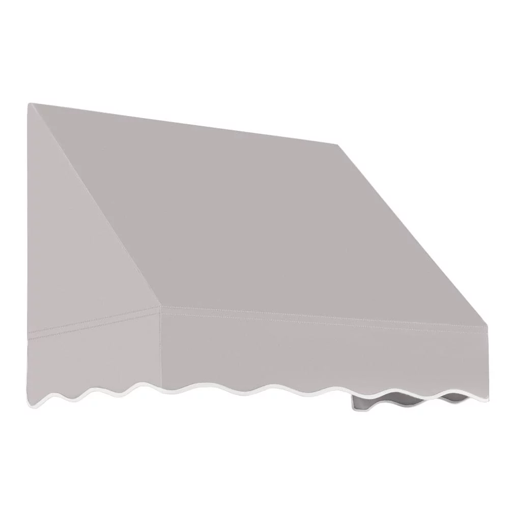 Awntech 4.375 ft San Francisco Fixed Awning Acrylic Fabric, Gray