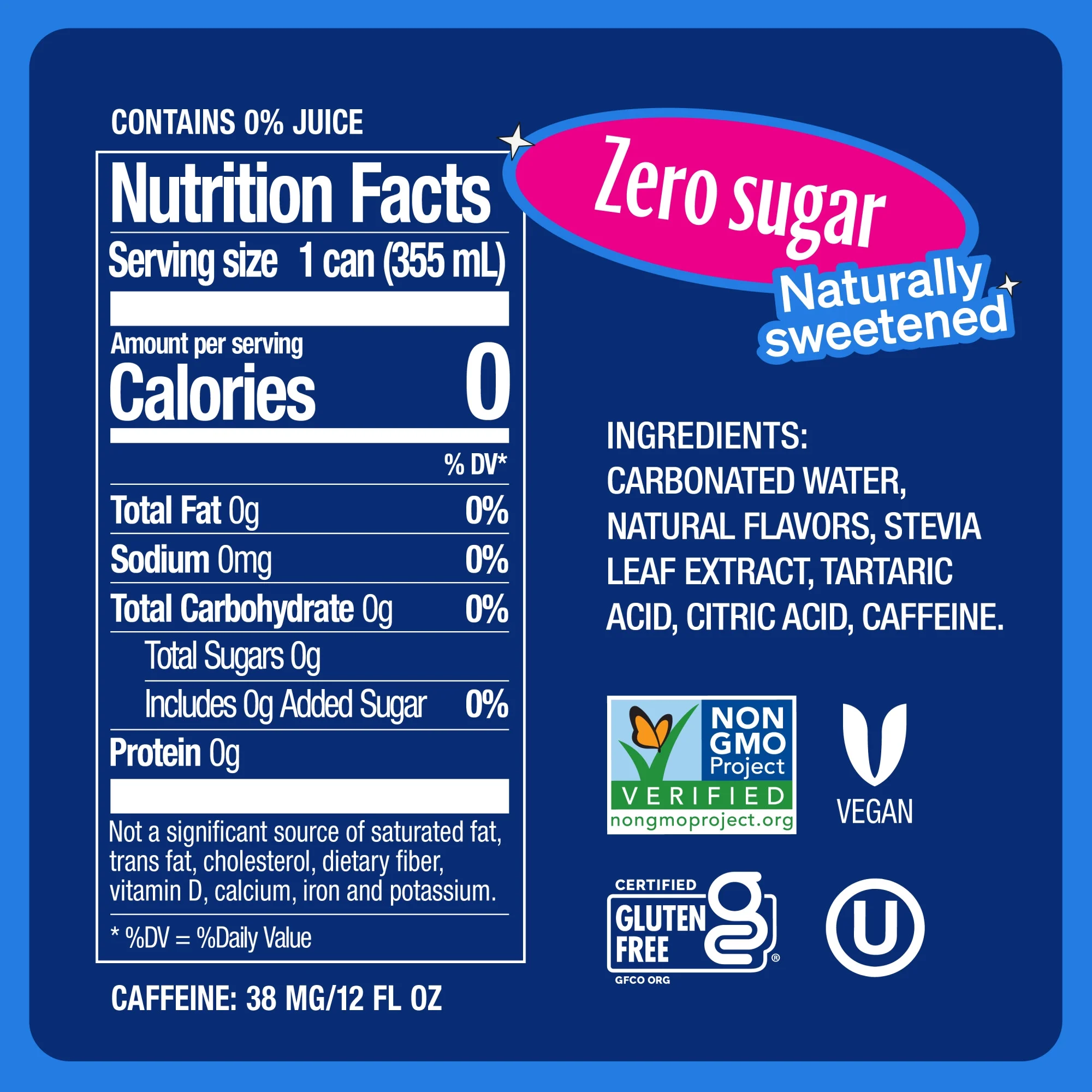 Zevia Zero Sugar, Cherry Cola Soda, 12 Fl Oz (Pack of 24)
