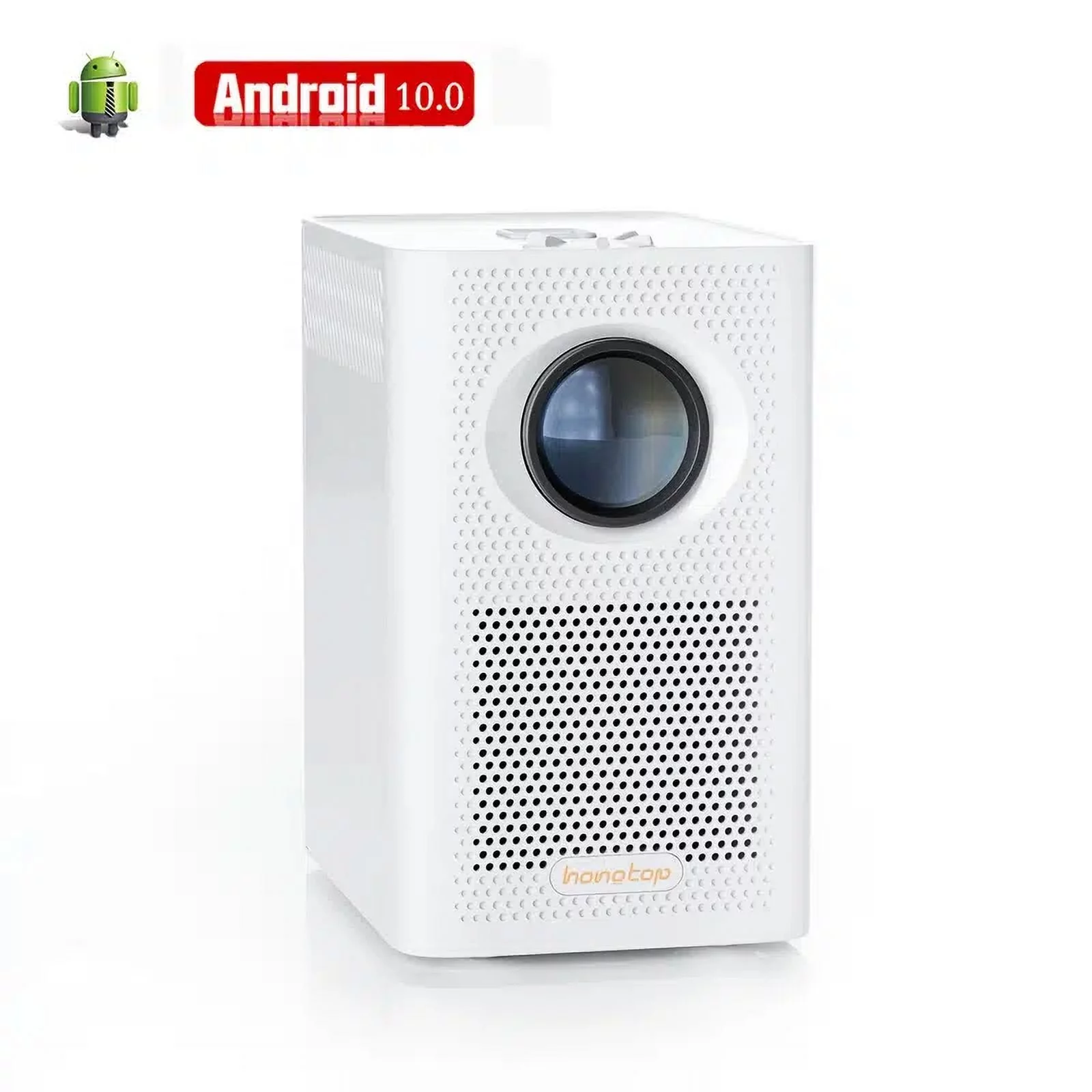 Android TV 10.0 Mini Projector 1080P Video Movie Projector With 5G WiFi And BT Outdoor Portable Projector Compatible With IOS/Android/Windows/USB