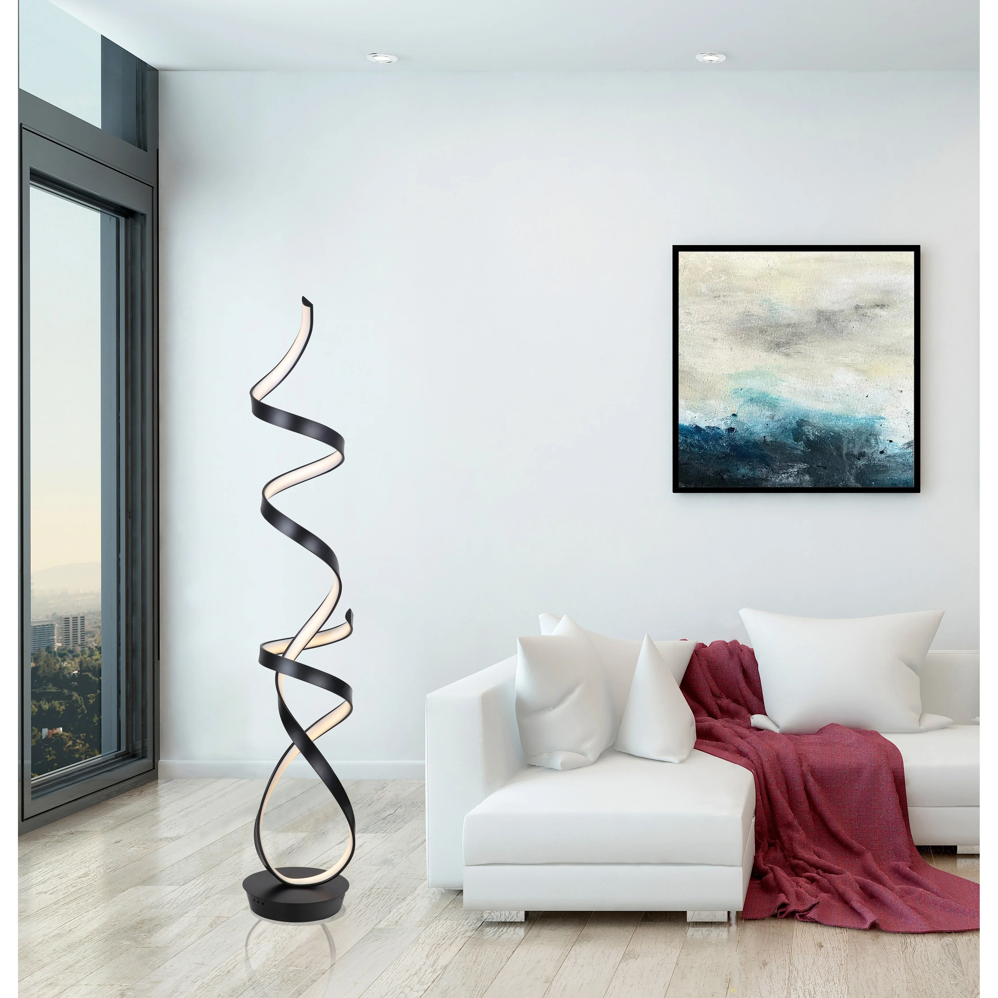 Artiva USA Orchestra 68W Unique Modern LED Floor Lamp, black - 63