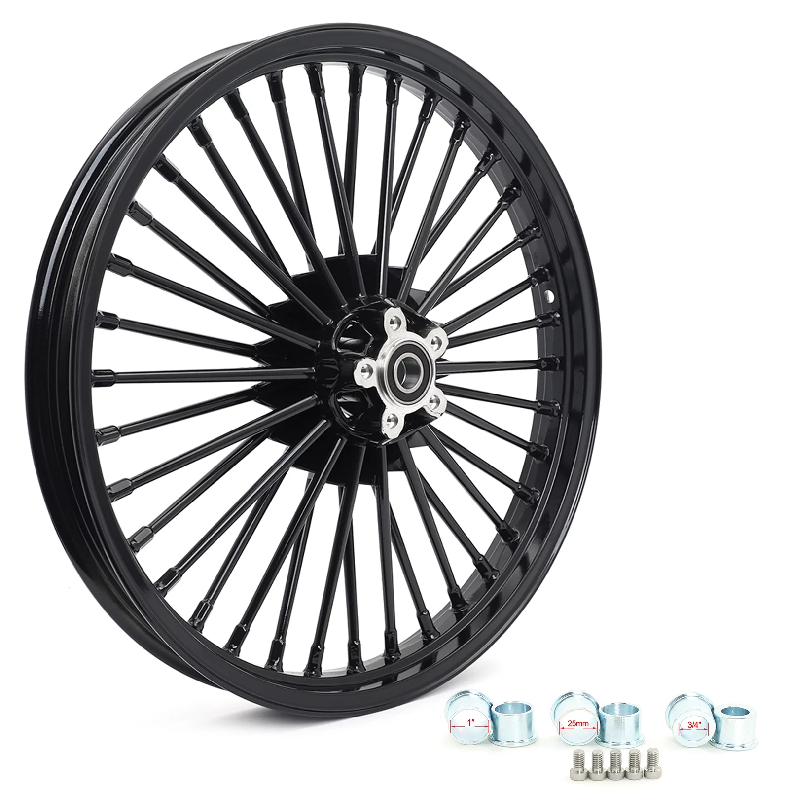 21x2.15 16x3.5 Fat Spoke Wheels Rims Set for Harley Dyna Street Bob FXDB FXDL Wide Glide Low Rider