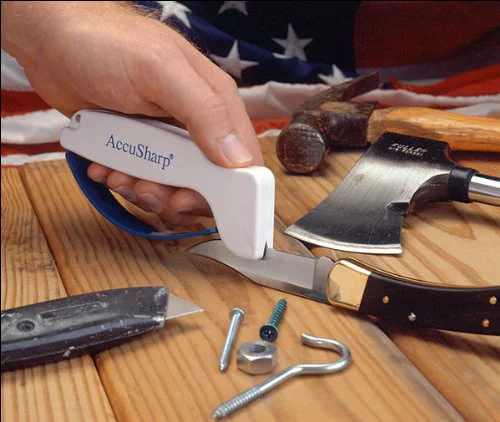 AccuSharp Sharpener for Knives, Garden Tools, Shears, Axes, and More (3-Pack Knife, Gardening Tool & Scissor Sharpener)