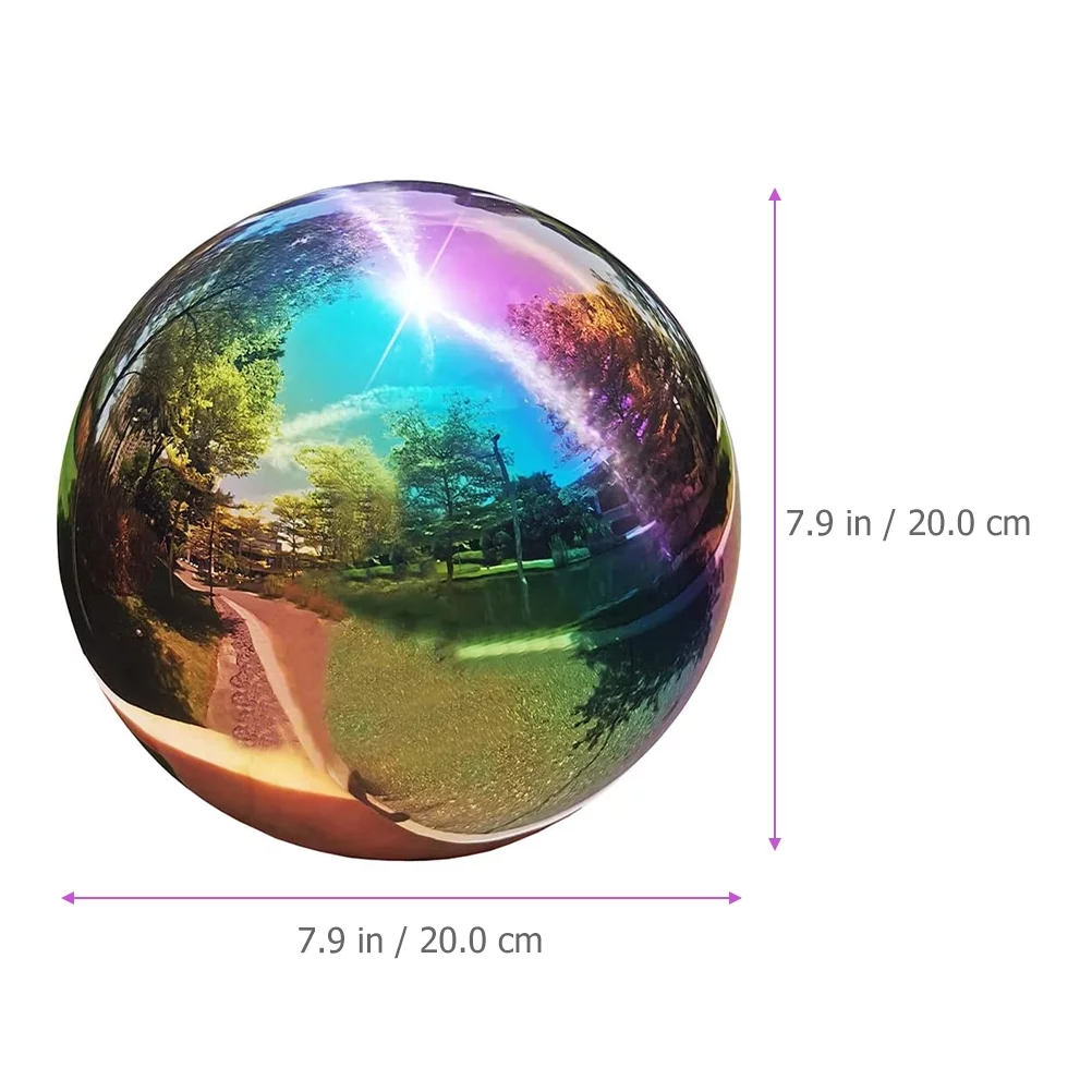 NUOLUX Garden Gazing Mirror Sphere Hollow Balls Globe Steel Stainless Outdoor Polished Decorative Metal Half Seamless