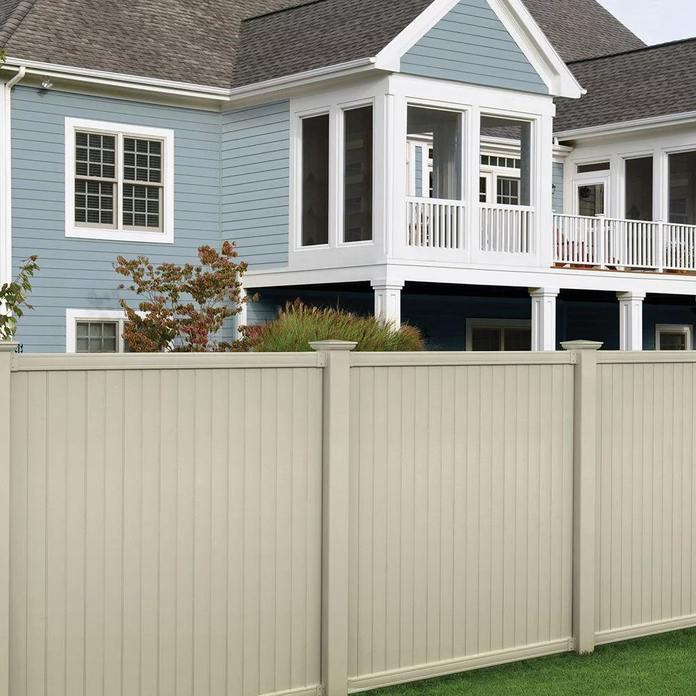 Outdoor Essentials Pro Series Lakewood 6x8 Tan Vinyl Privacy Fence Panel