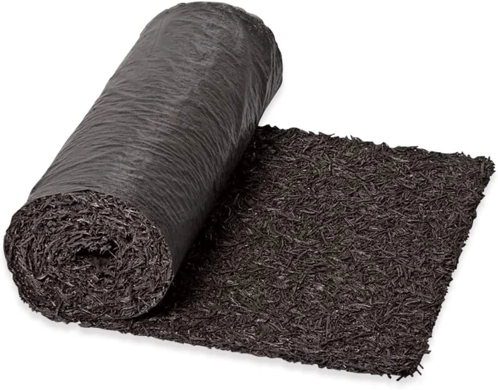 Recycled Rubber Walkway | Natural Looking Permanent Mulch Pathway Solution and Plants Vegetables & Flower Garden Barrier | Garden Edging Border Mat - 8' x 2'